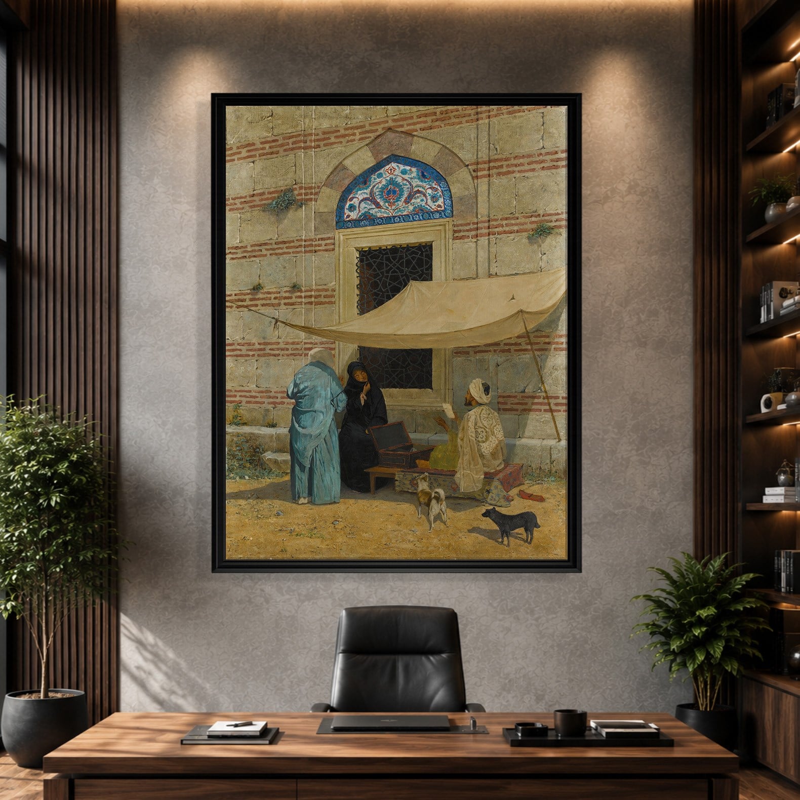 Arzuhalci Kanvas Tablo – Osman Hamdi Bey Public Scribe Klasik Sanat Eseri
