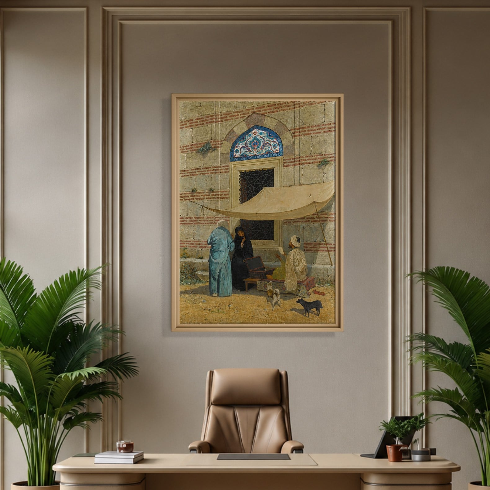 Arzuhalci Kanvas Tablo – Osman Hamdi Bey Public Scribe Klasik Sanat Eseri