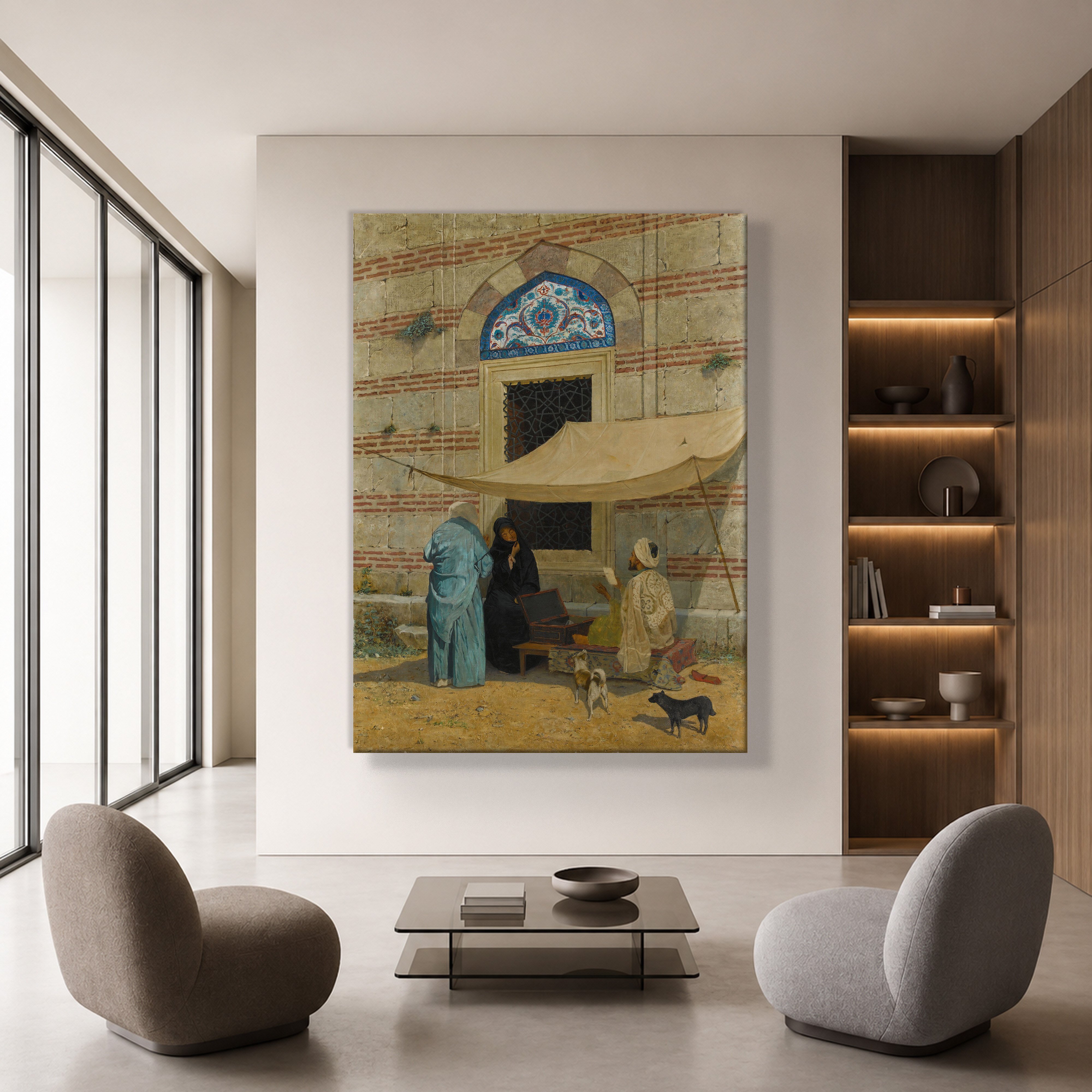Arzuhalci Kanvas Tablo – Osman Hamdi Bey Public Scribe Klasik Sanat Eseri