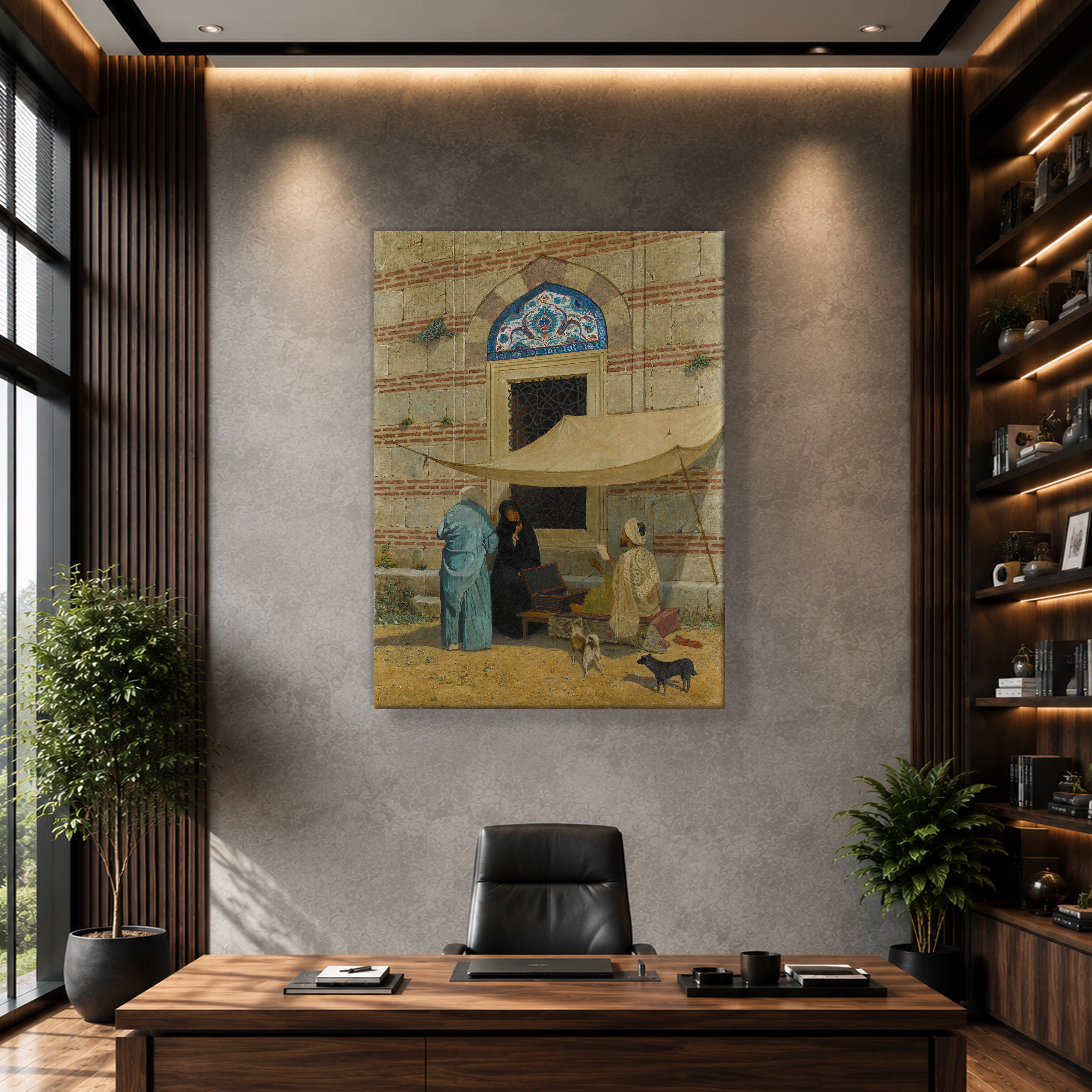 Arzuhalci Kanvas Tablo – Osman Hamdi Bey Public Scribe Klasik Sanat Eseri