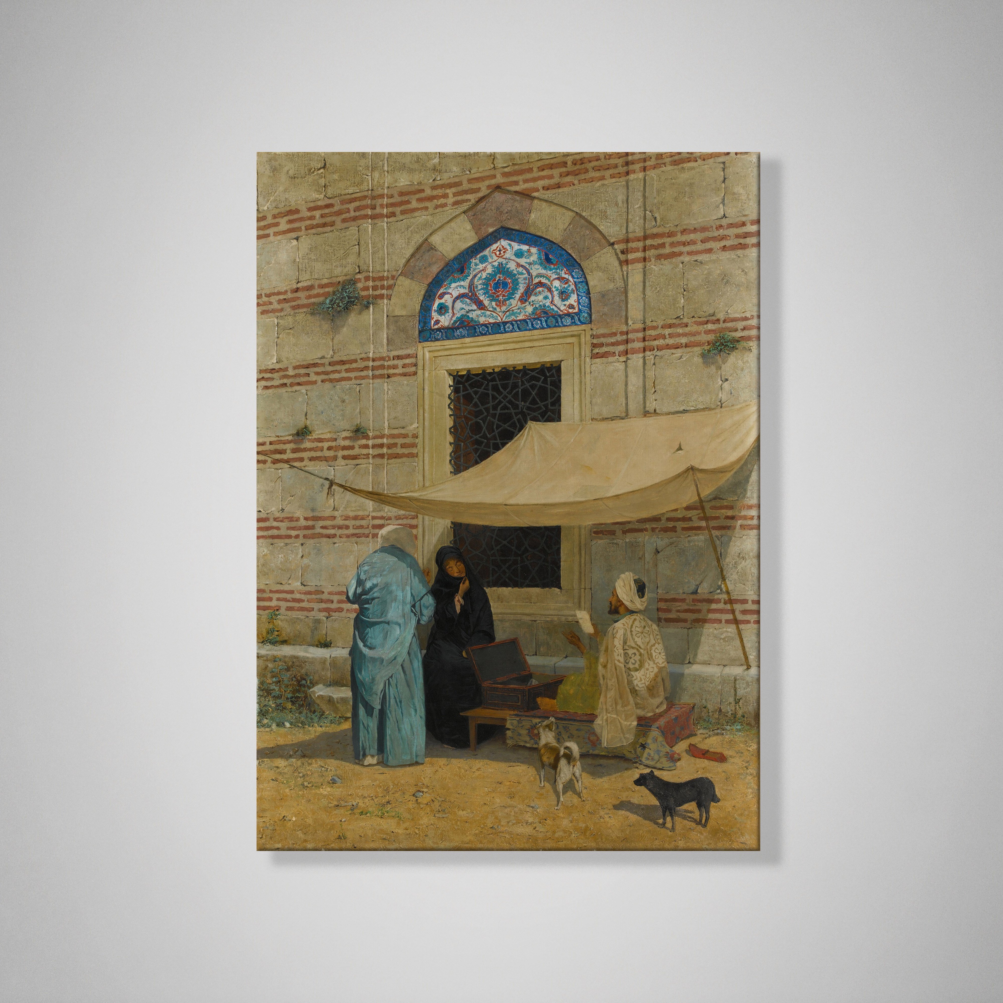 Arzuhalci Kanvas Tablo – Osman Hamdi Bey Public Scribe Klasik Sanat Eseri