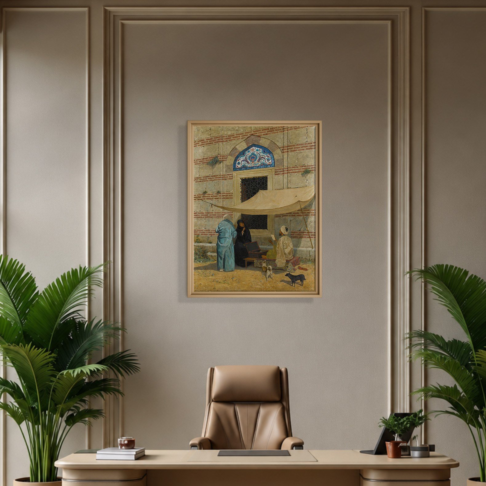 Arzuhalci Kanvas Tablo – Osman Hamdi Bey Public Scribe Klasik Sanat Eseri
