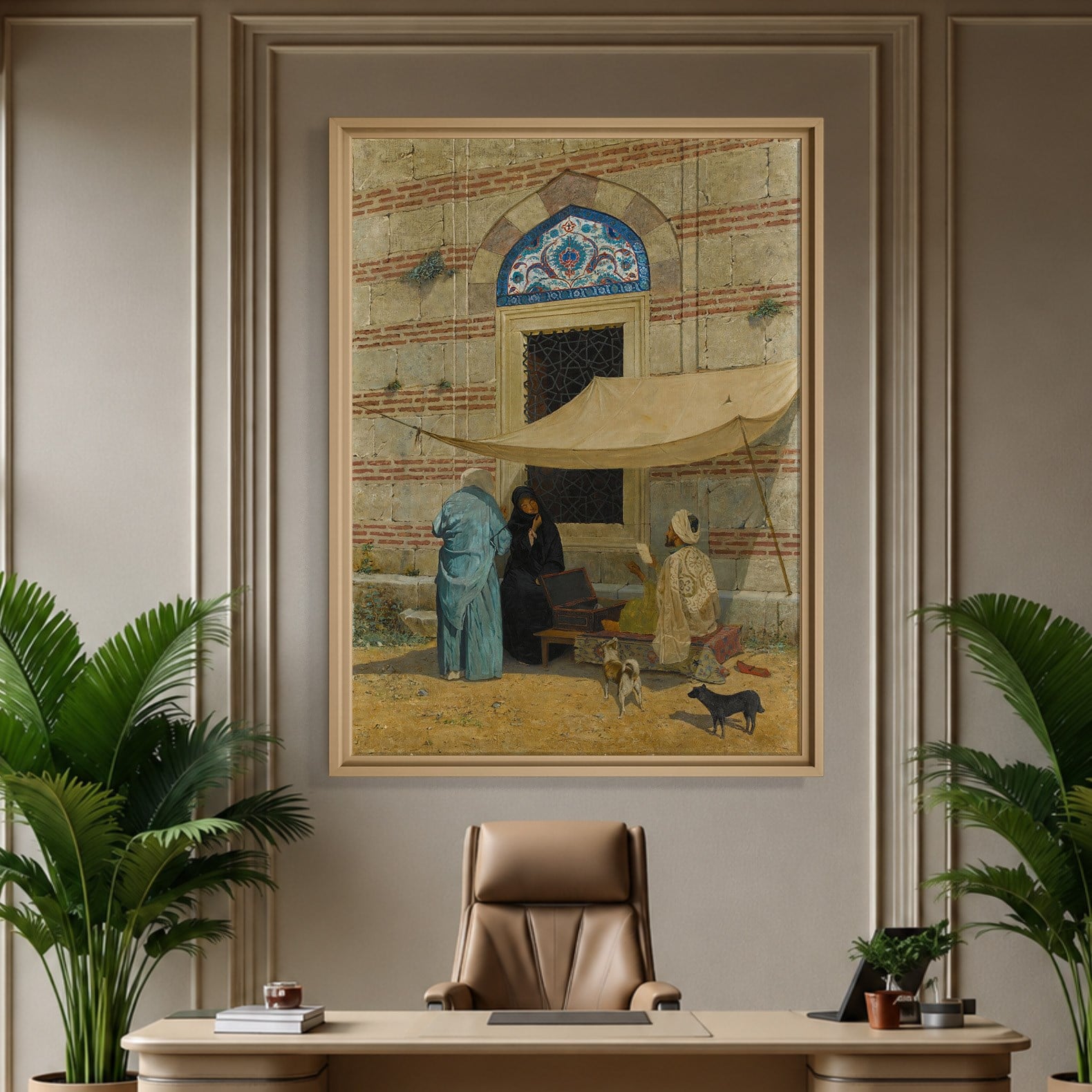 Arzuhalci Kanvas Tablo – Osman Hamdi Bey Public Scribe Klasik Sanat Eseri
