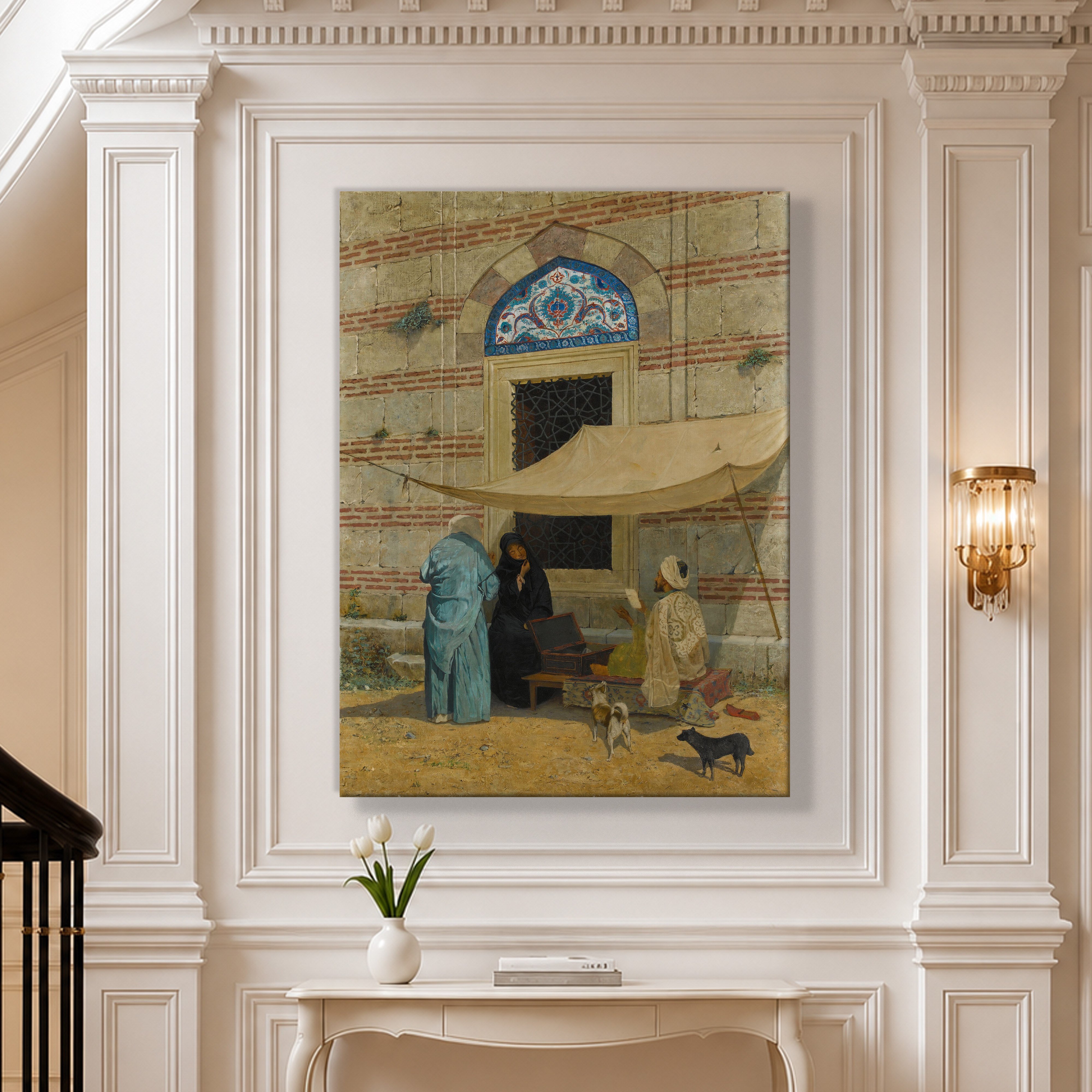 Arzuhalci Kanvas Tablo – Osman Hamdi Bey Public Scribe Klasik Sanat Eseri