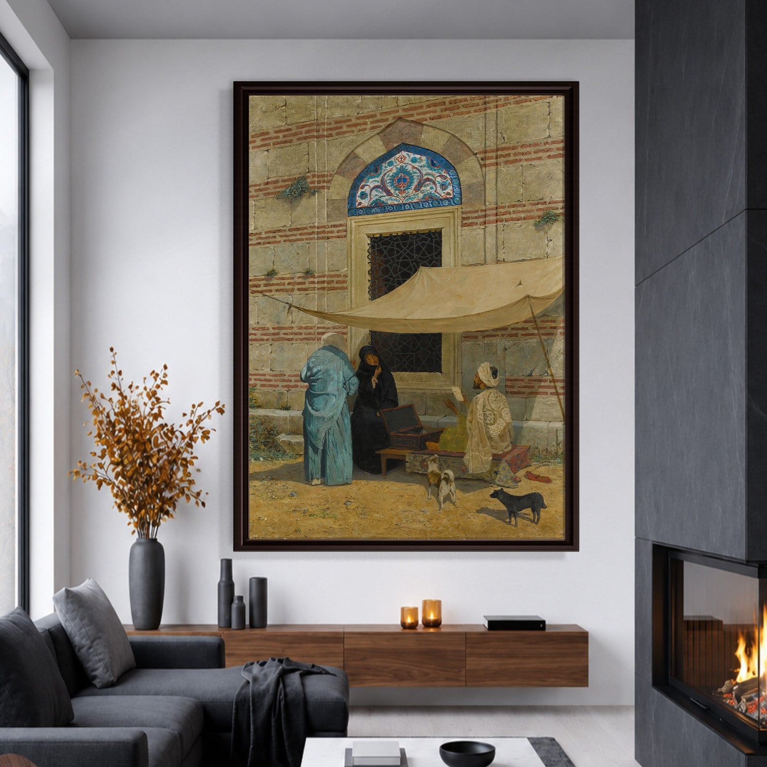 Arzuhalci Kanvas Tablo – Osman Hamdi Bey Public Scribe Klasik Sanat Eseri