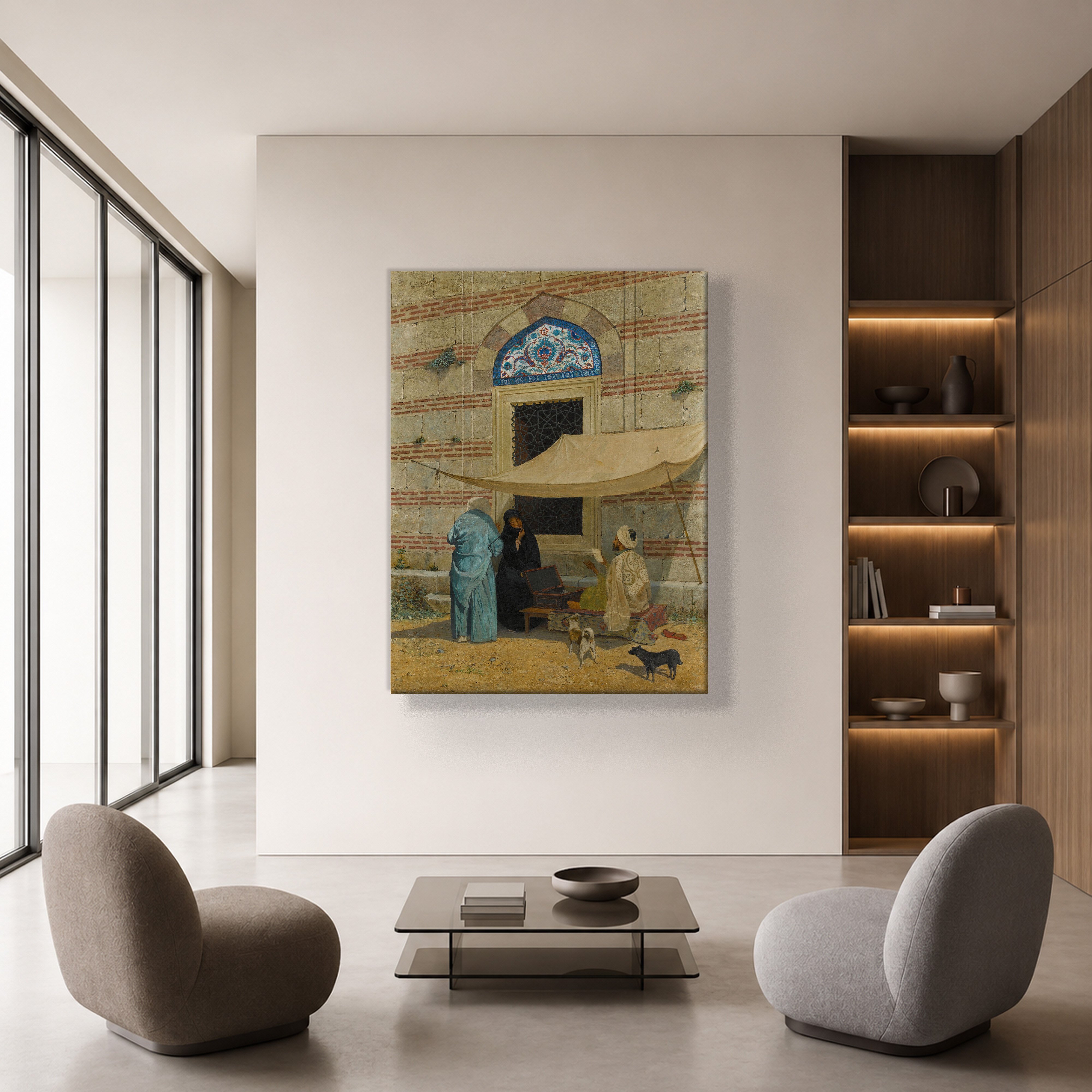 Arzuhalci Kanvas Tablo – Osman Hamdi Bey Public Scribe Klasik Sanat Eseri
