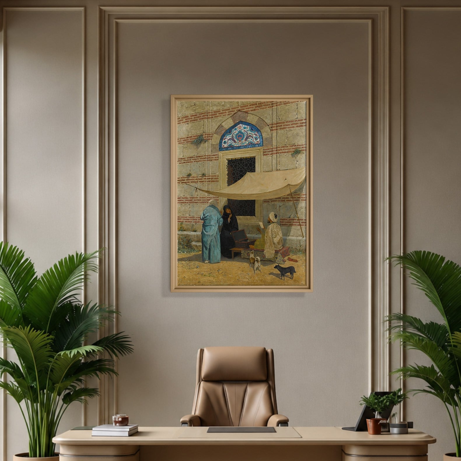 Arzuhalci Kanvas Tablo – Osman Hamdi Bey Public Scribe Klasik Sanat Eseri