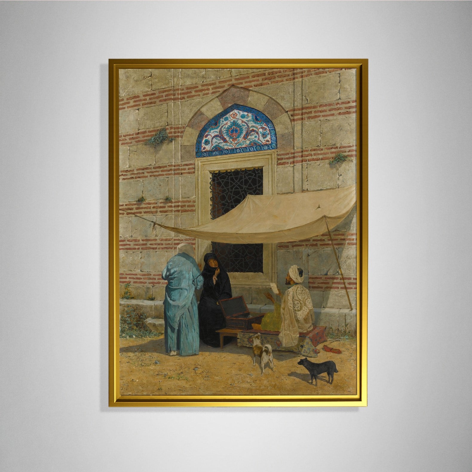 Arzuhalci Kanvas Tablo – Osman Hamdi Bey Public Scribe Klasik Sanat Eseri