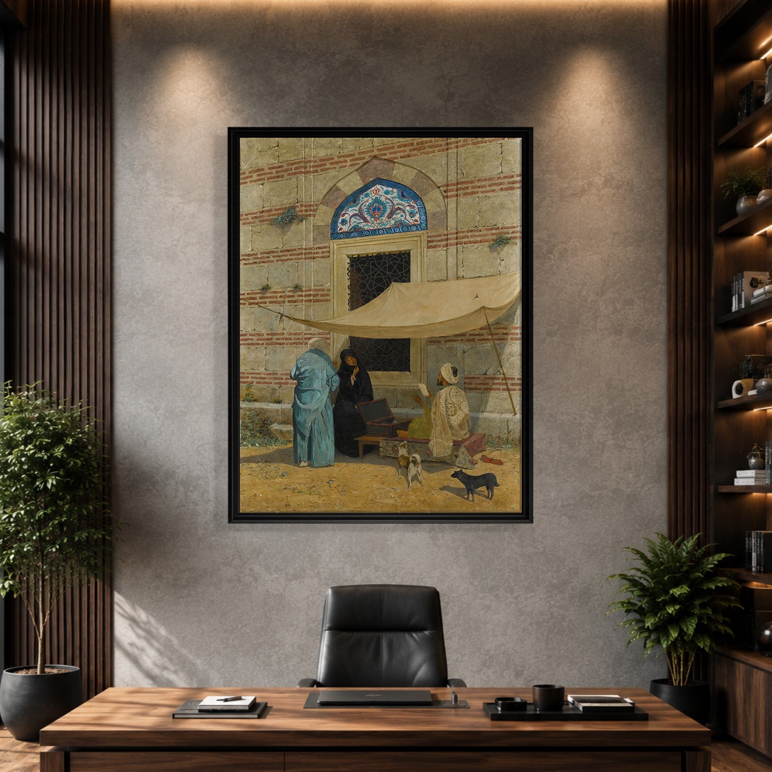 Arzuhalci Kanvas Tablo – Osman Hamdi Bey Public Scribe Klasik Sanat Eseri