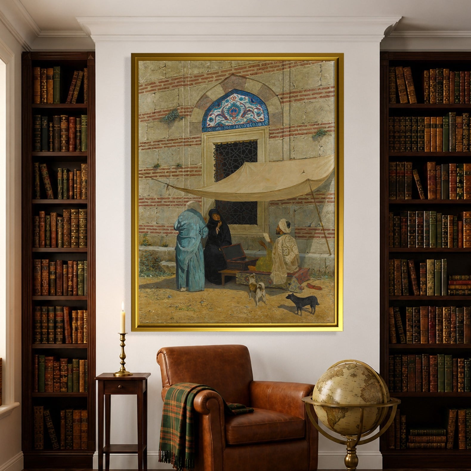 Arzuhalci Kanvas Tablo – Osman Hamdi Bey Public Scribe Klasik Sanat Eseri