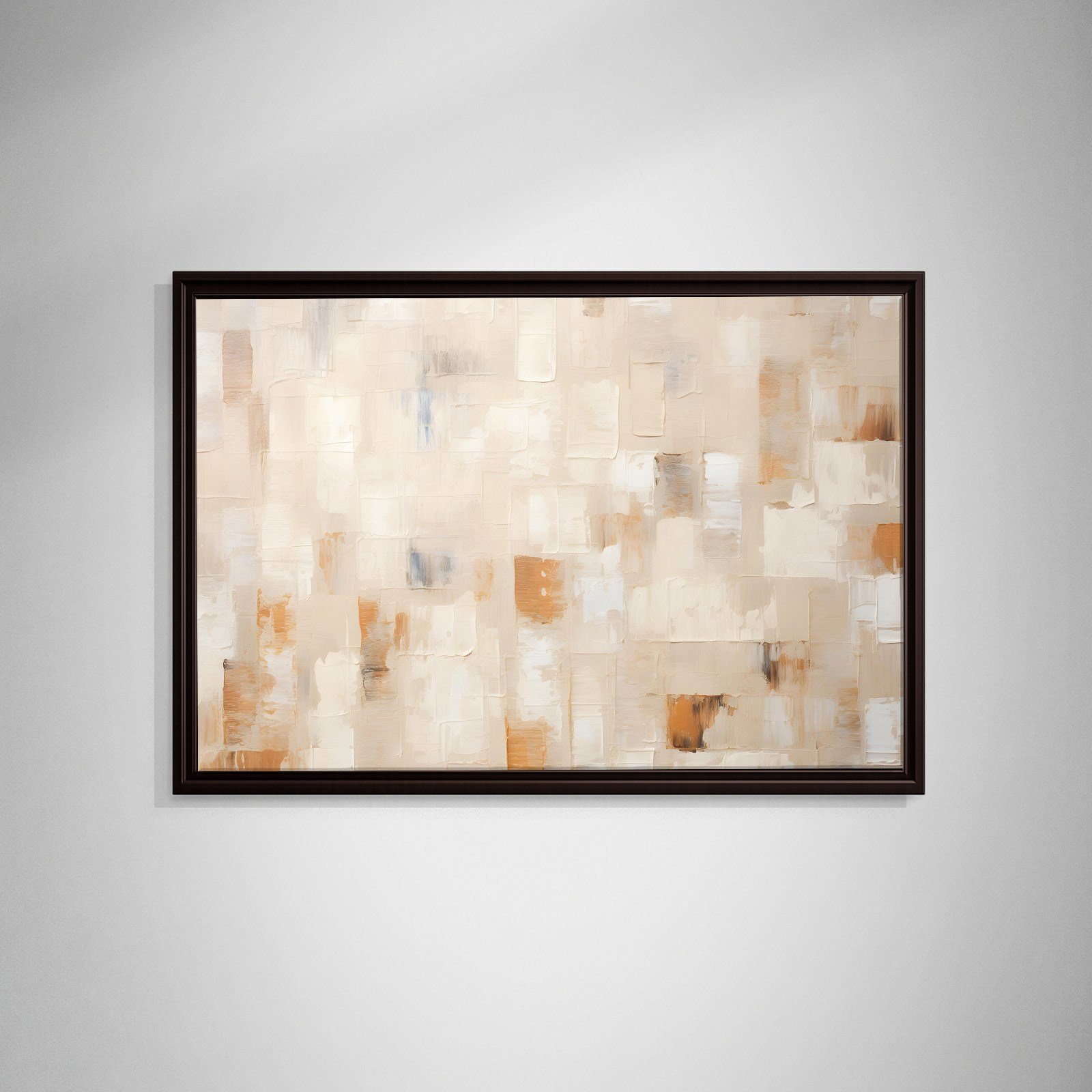 Bej Krem Soyut Tablo | Modern Minimalist Kanvas Tablo