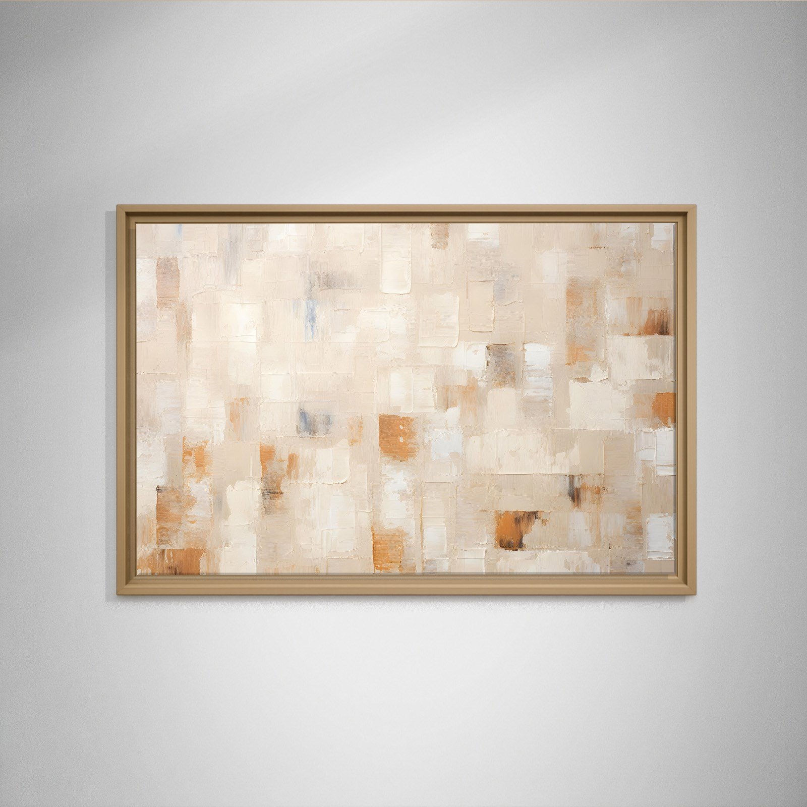 Bej Krem Soyut Tablo | Modern Minimalist Kanvas Tablo