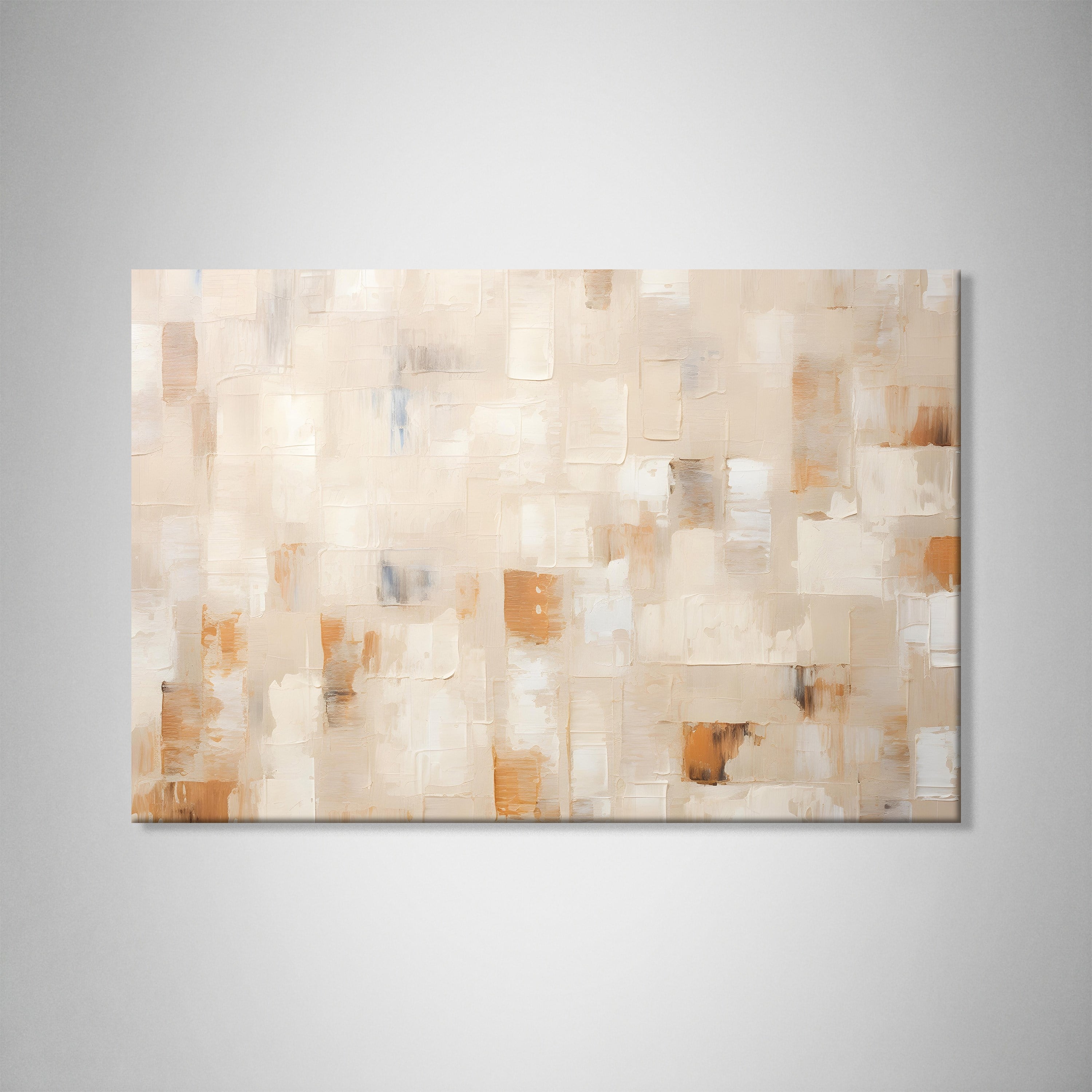 Bej Krem Soyut Tablo | Modern Minimalist Kanvas Tablo