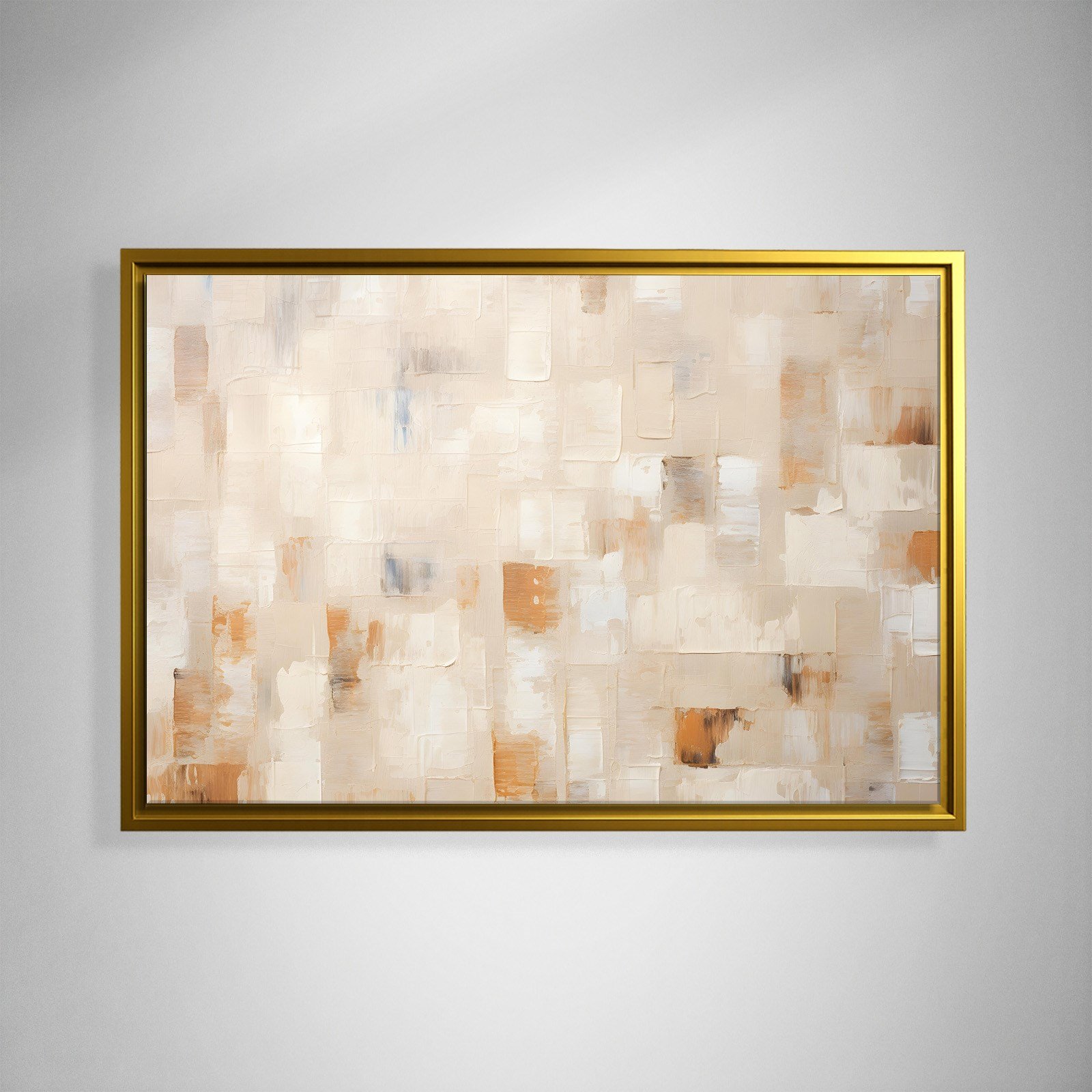 Bej Krem Soyut Tablo | Modern Minimalist Kanvas Tablo