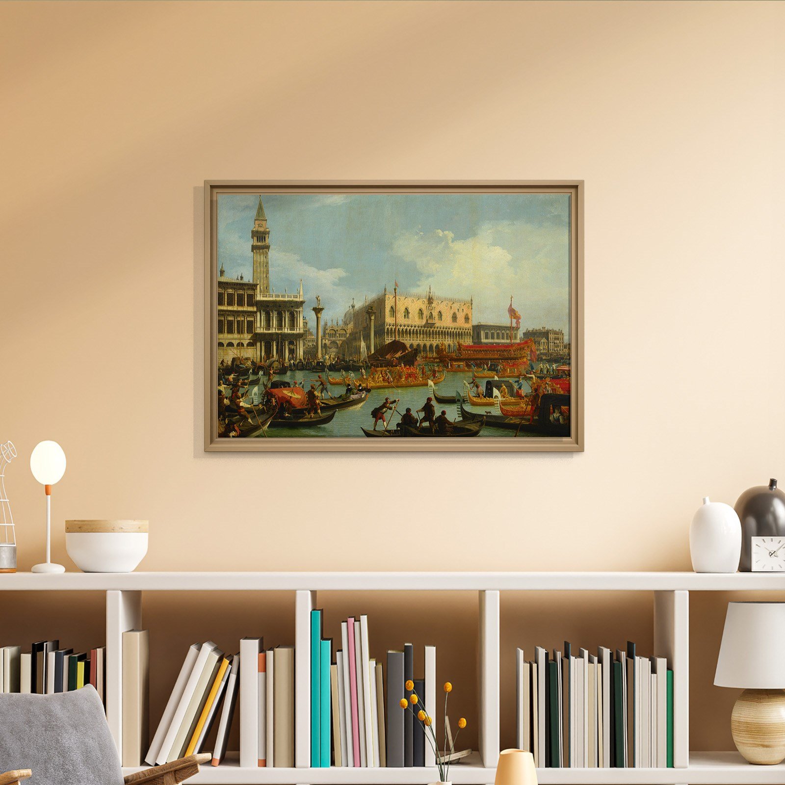 Canaletto – Venedik Bucentaur Kanvas Tablo