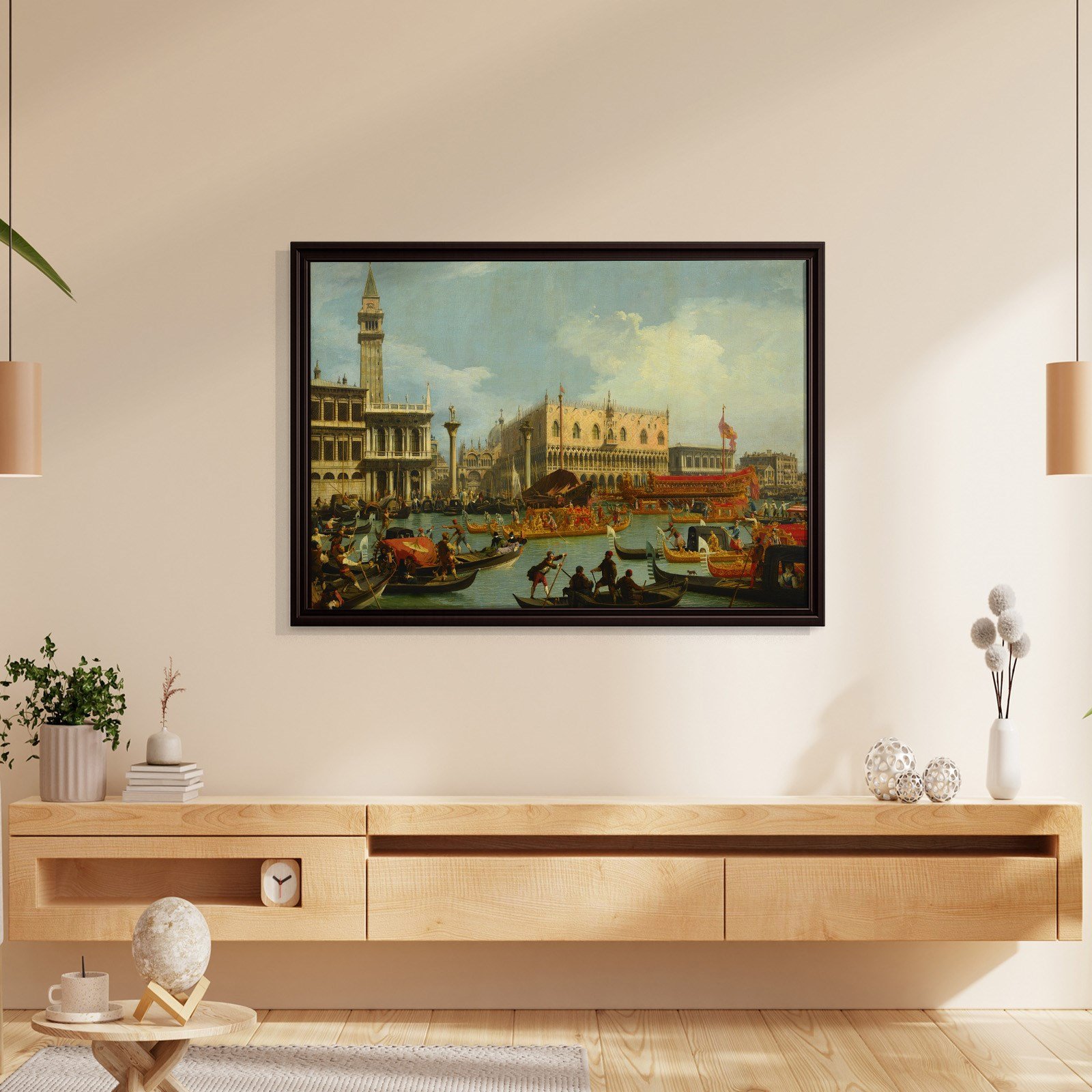 Canaletto – Venedik Bucentaur Kanvas Tablo