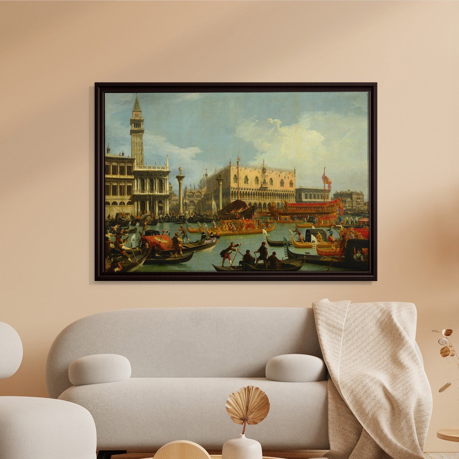 Canaletto – Venedik Bucentaur Kanvas Tablo