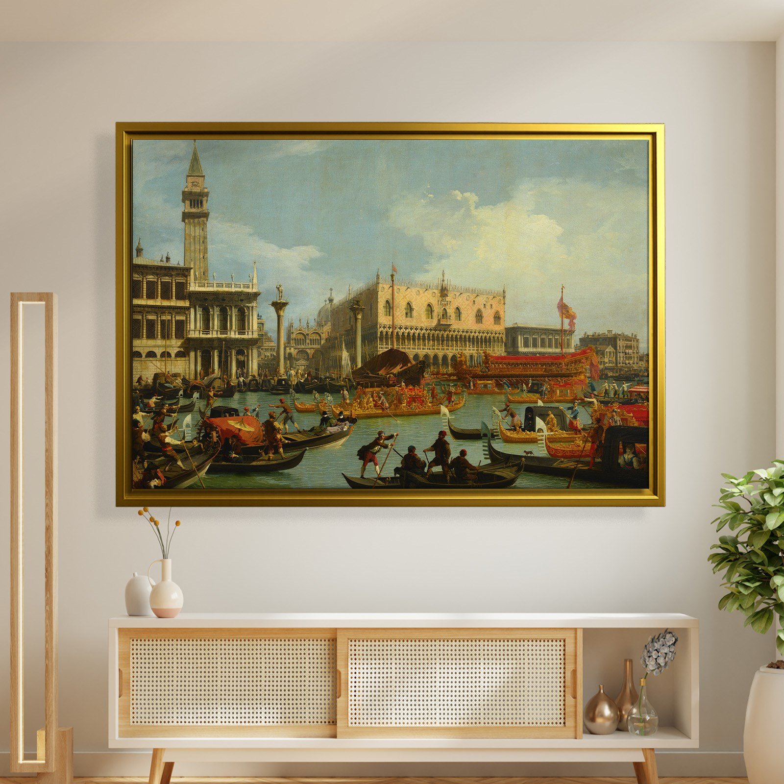 Canaletto – Venedik Bucentaur Kanvas Tablo
