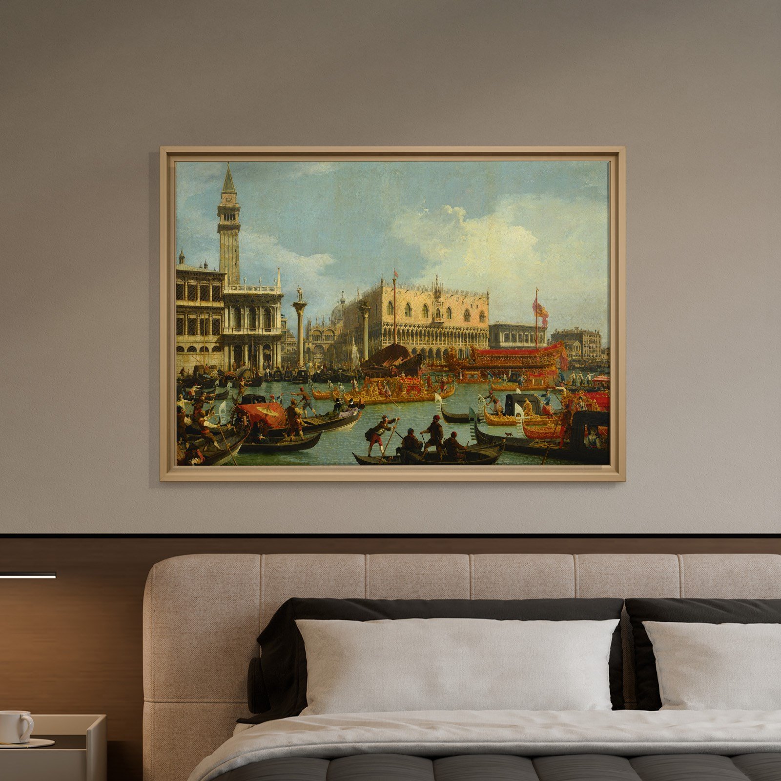 Canaletto – Venedik Bucentaur Kanvas Tablo