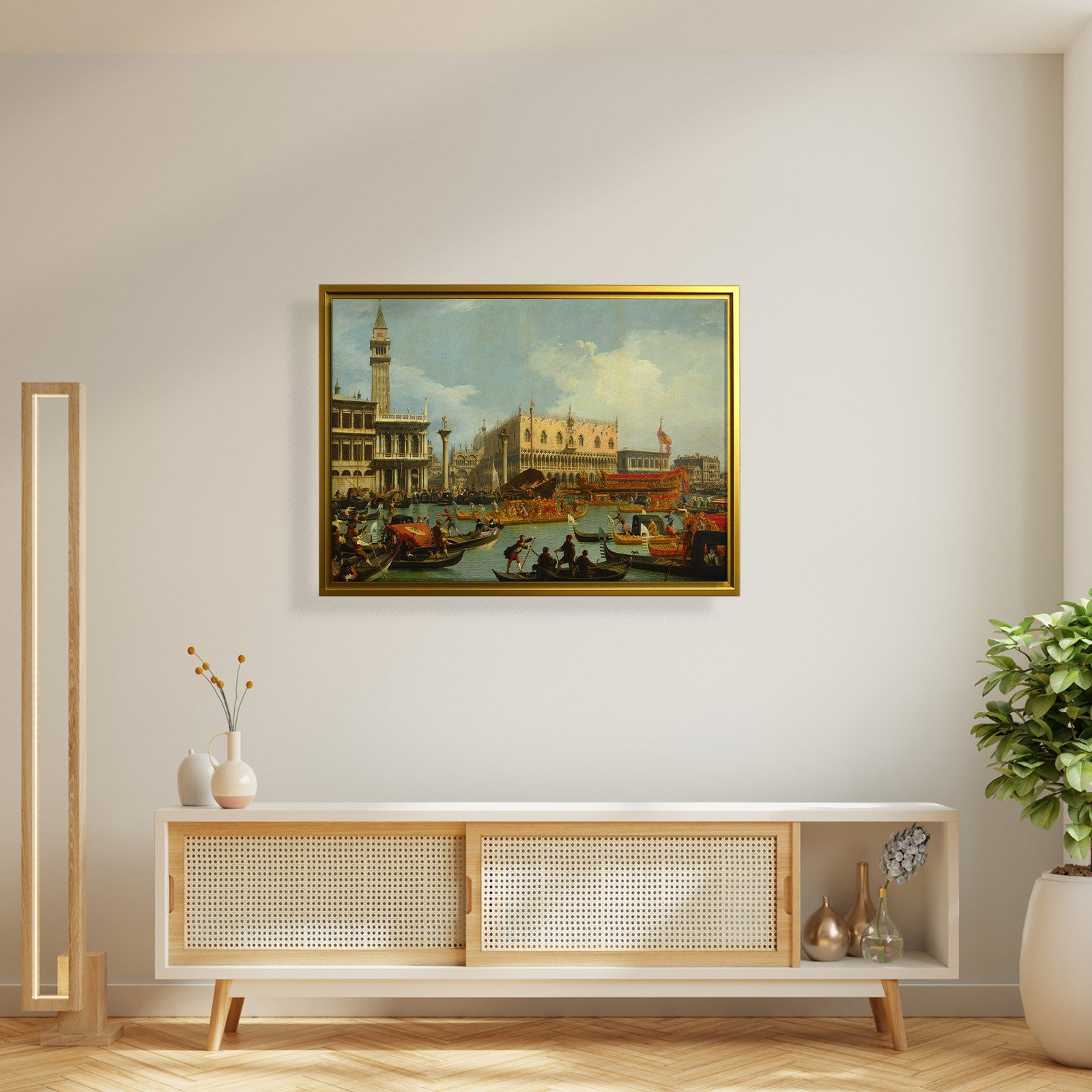 Canaletto – Venedik Bucentaur Kanvas Tablo