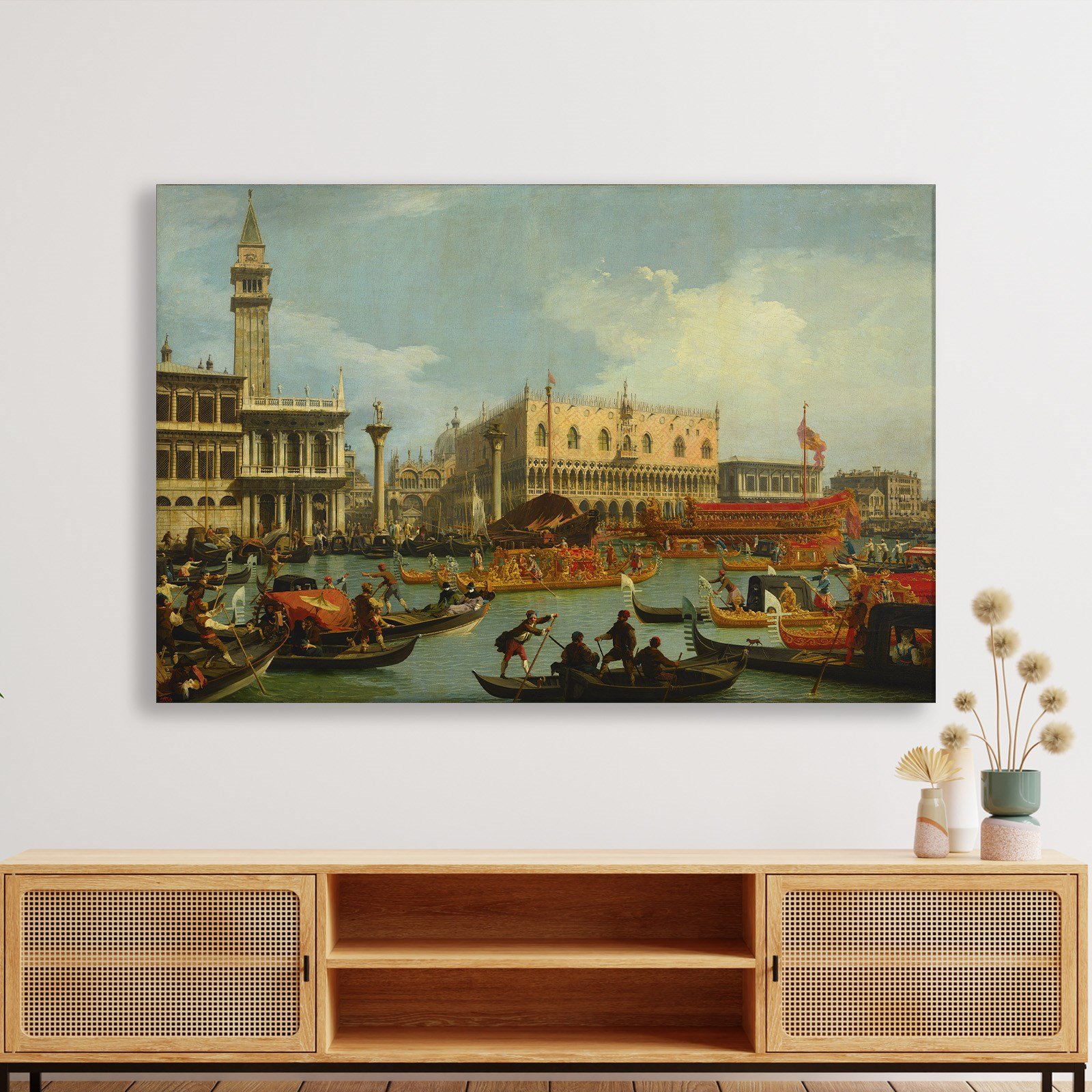 Canaletto – Venedik Bucentaur Kanvas Tablo