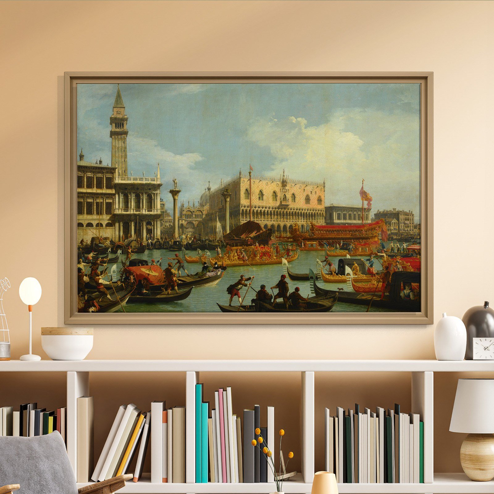 Canaletto – Venedik Bucentaur Kanvas Tablo