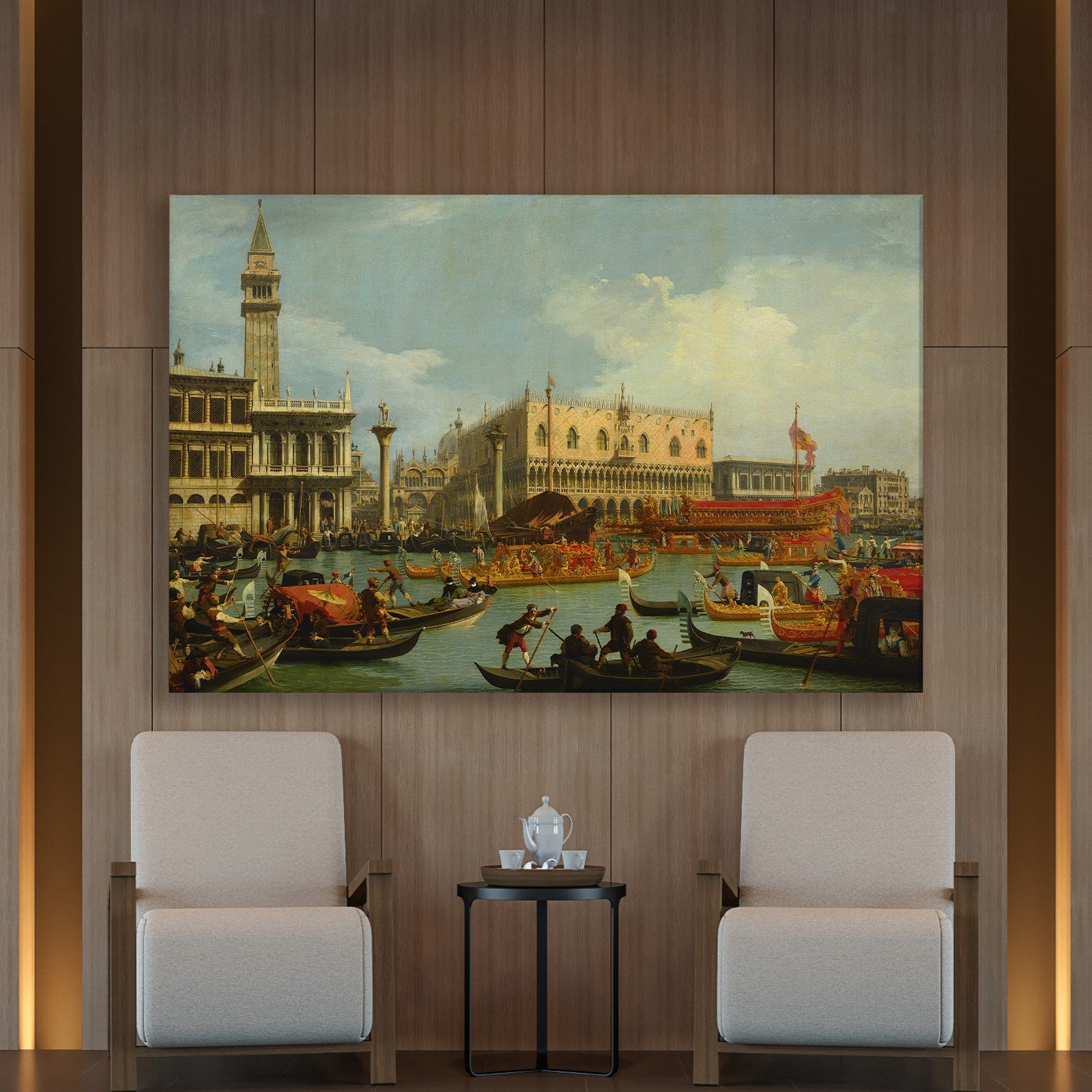 Canaletto – Venedik Bucentaur Kanvas Tablo