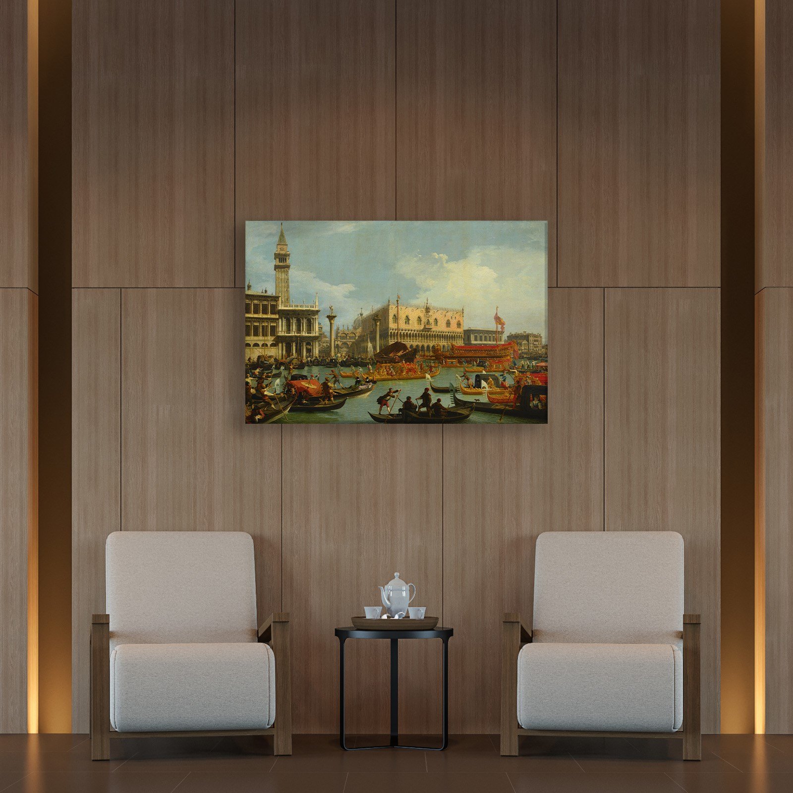 Canaletto – Venedik Bucentaur Kanvas Tablo