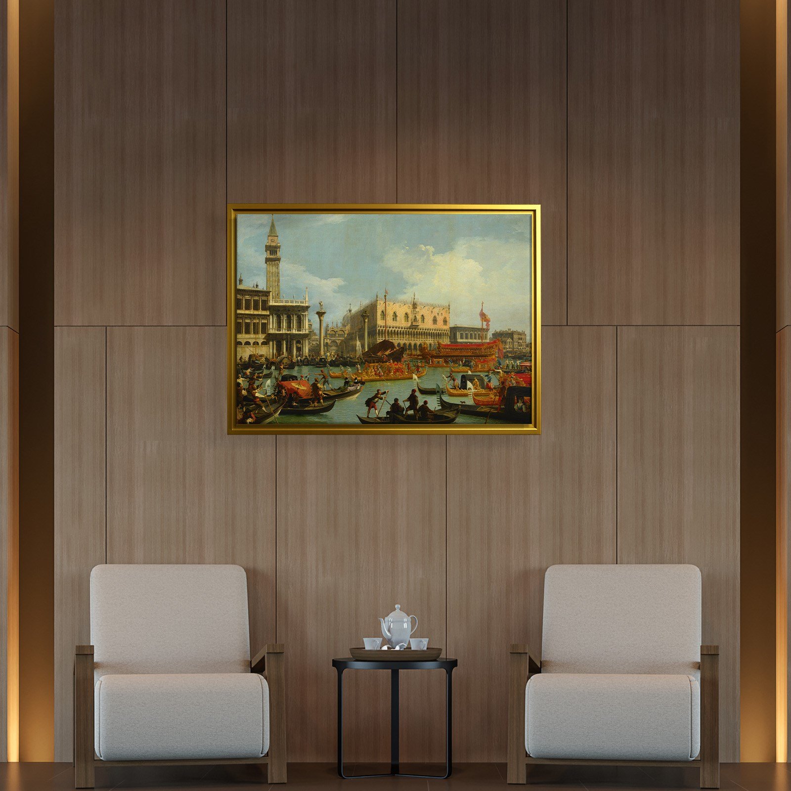 Canaletto – Venedik Bucentaur Kanvas Tablo