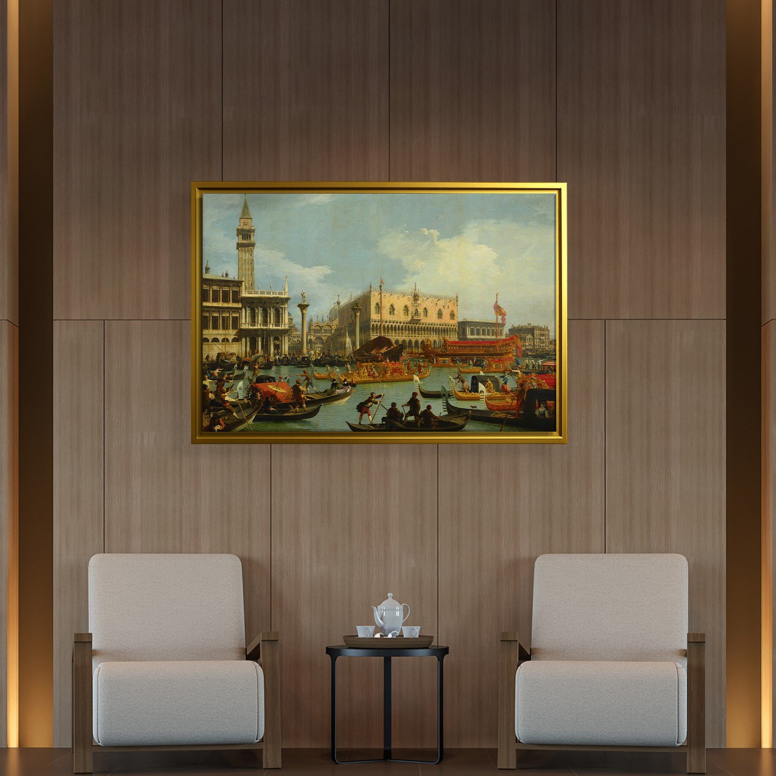 Canaletto – Venedik Bucentaur Kanvas Tablo