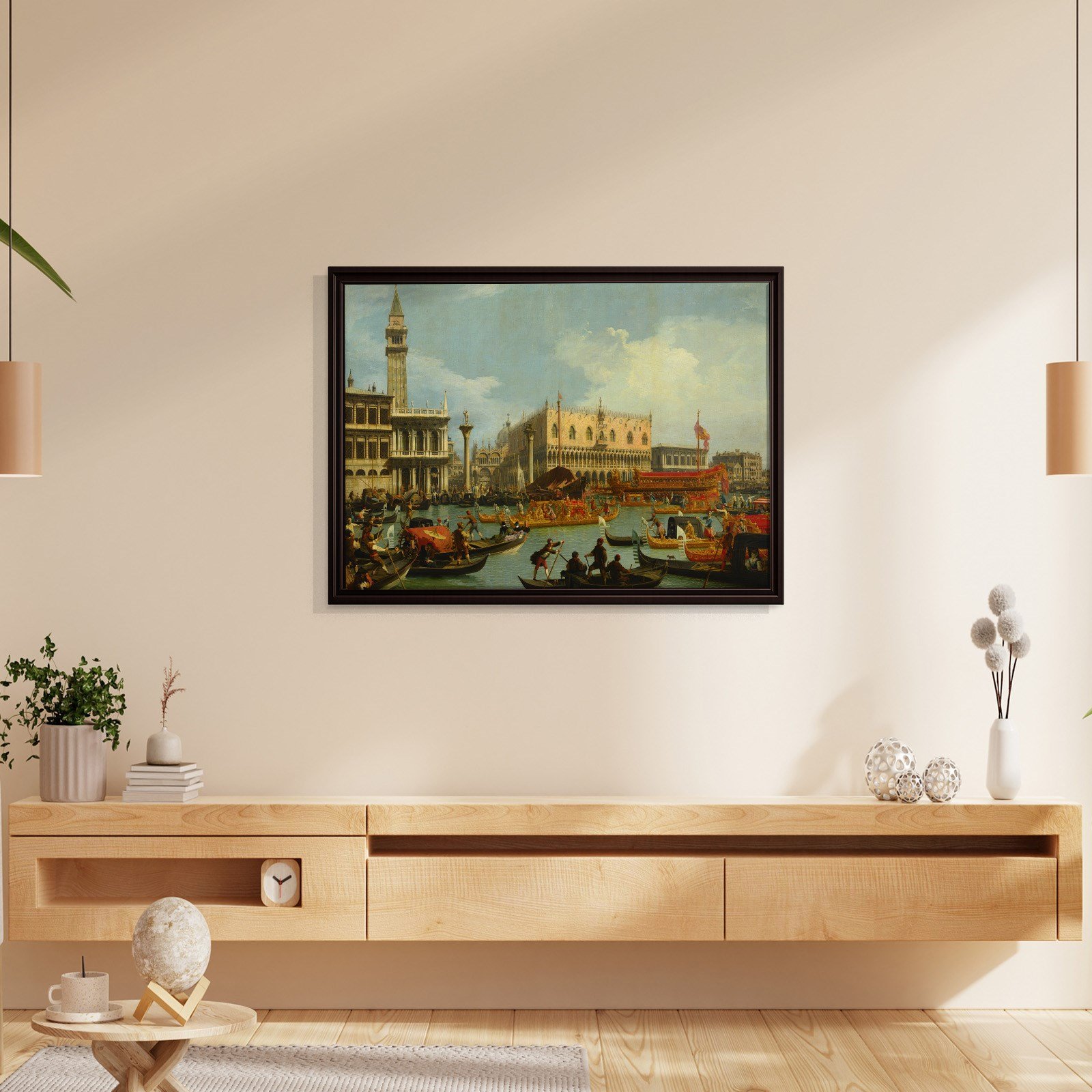 Canaletto – Venedik Bucentaur Kanvas Tablo