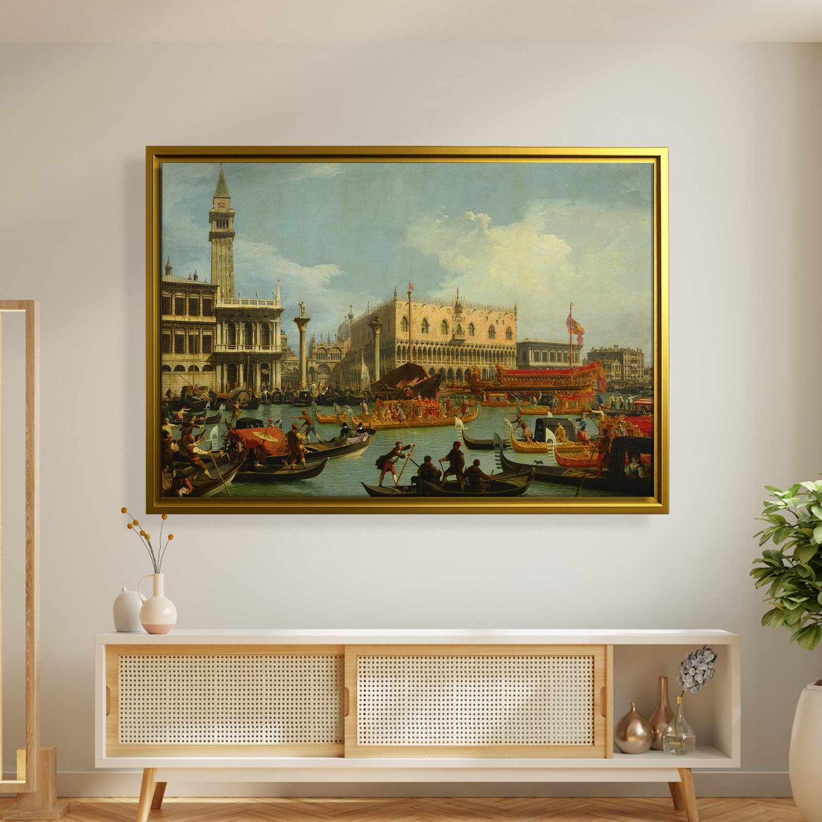 Canaletto – Venedik Bucentaur Kanvas Tablo