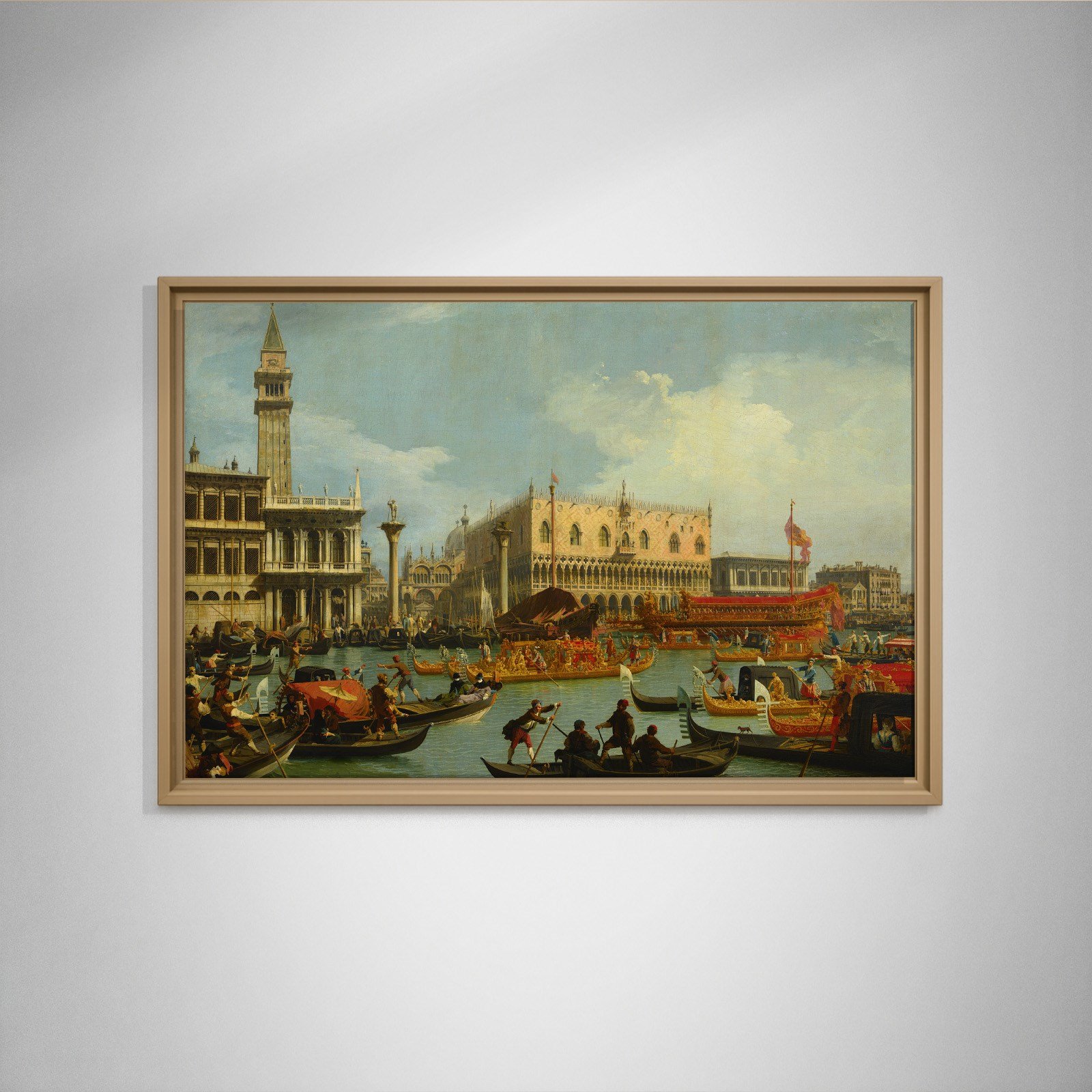 Canaletto – Venedik Bucentaur Kanvas Tablo