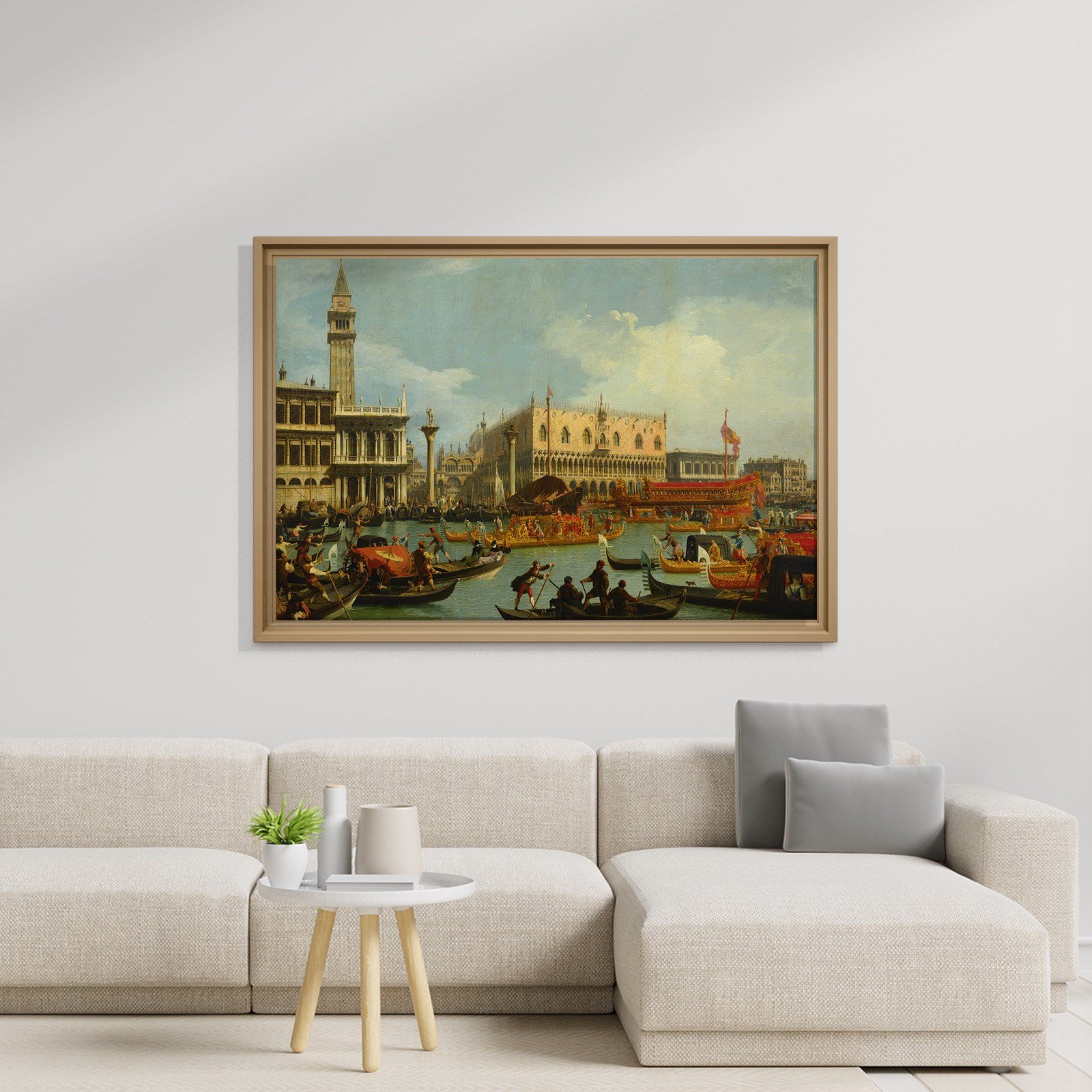 Canaletto – Venedik Bucentaur Kanvas Tablo