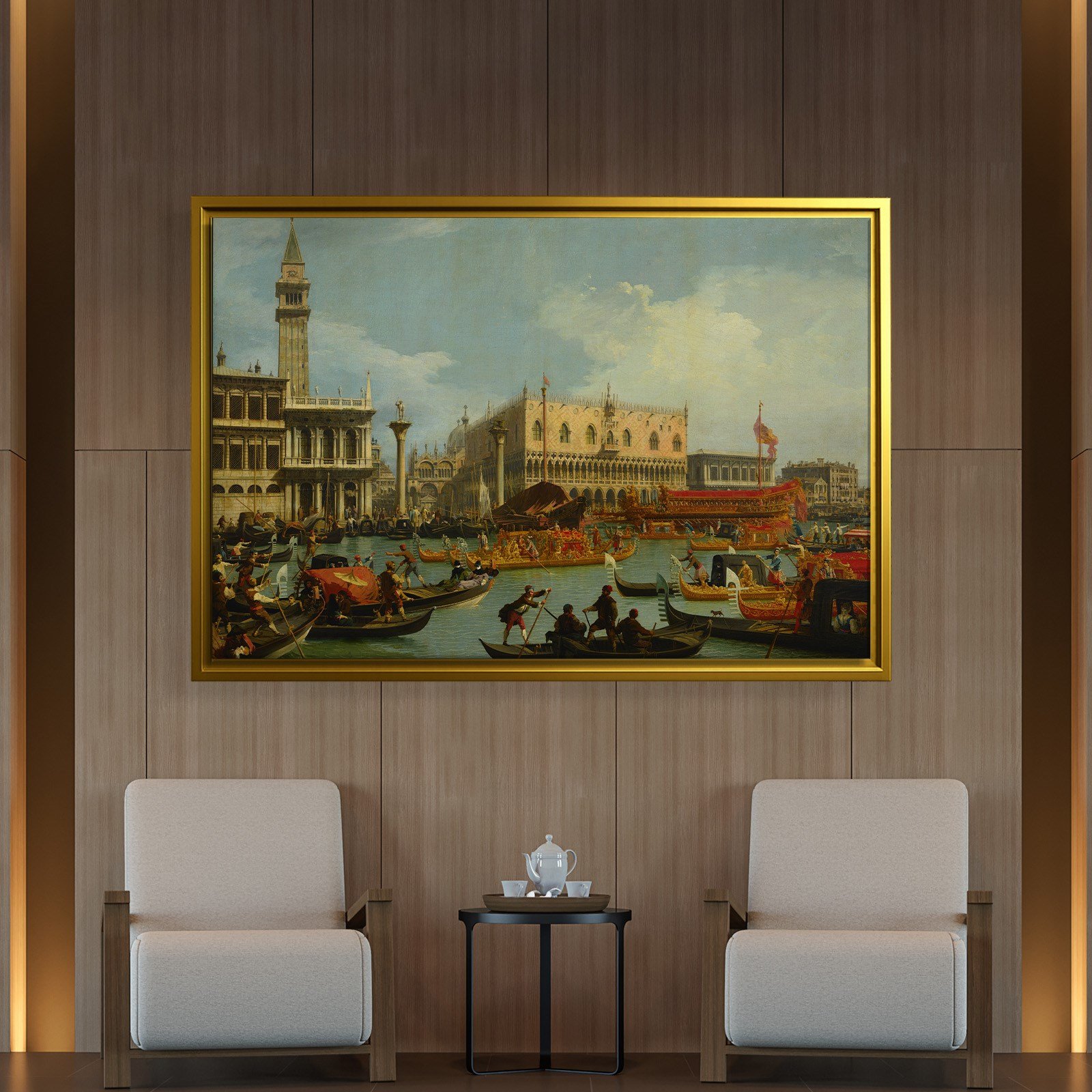Canaletto – Venedik Bucentaur Kanvas Tablo