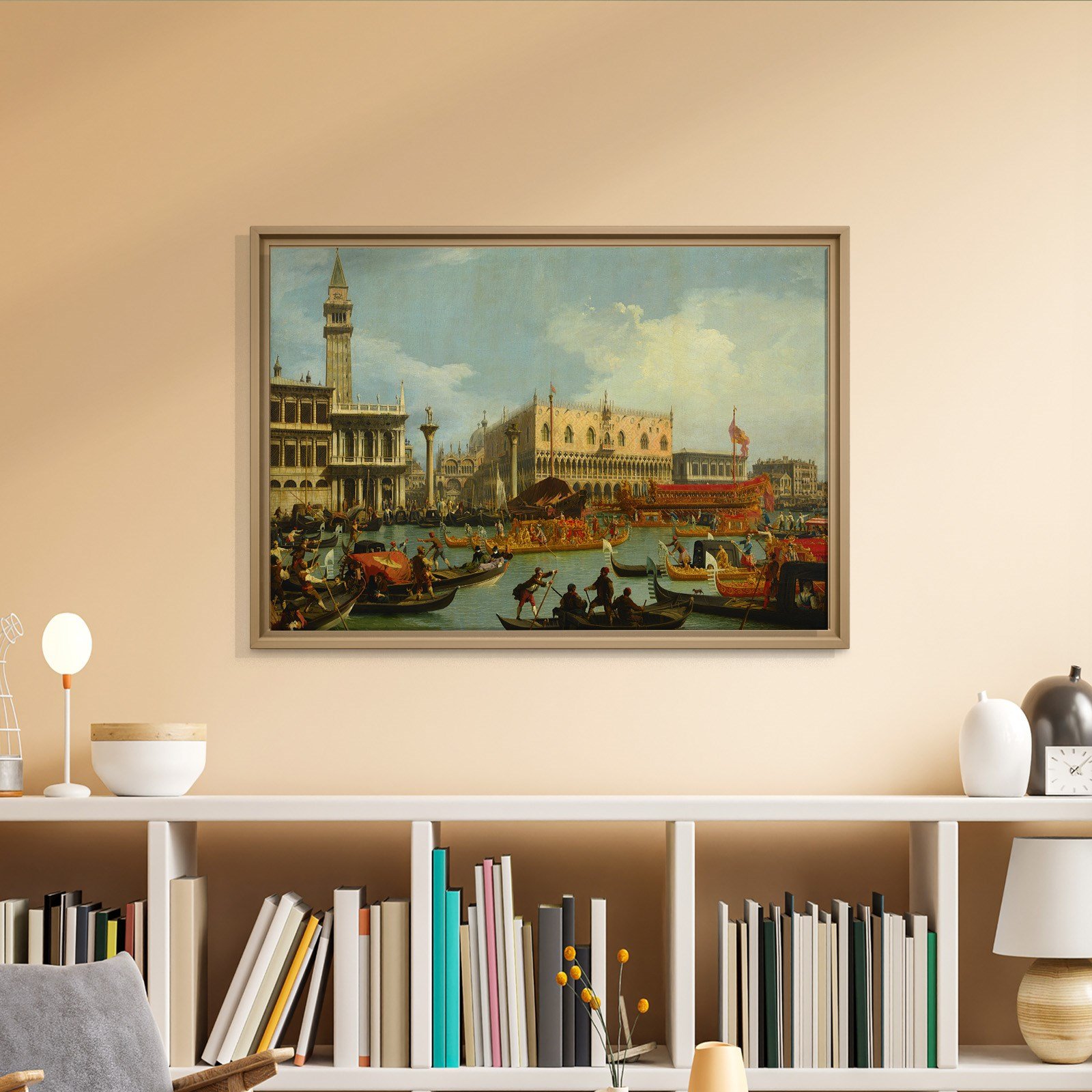 Canaletto – Venedik Bucentaur Kanvas Tablo