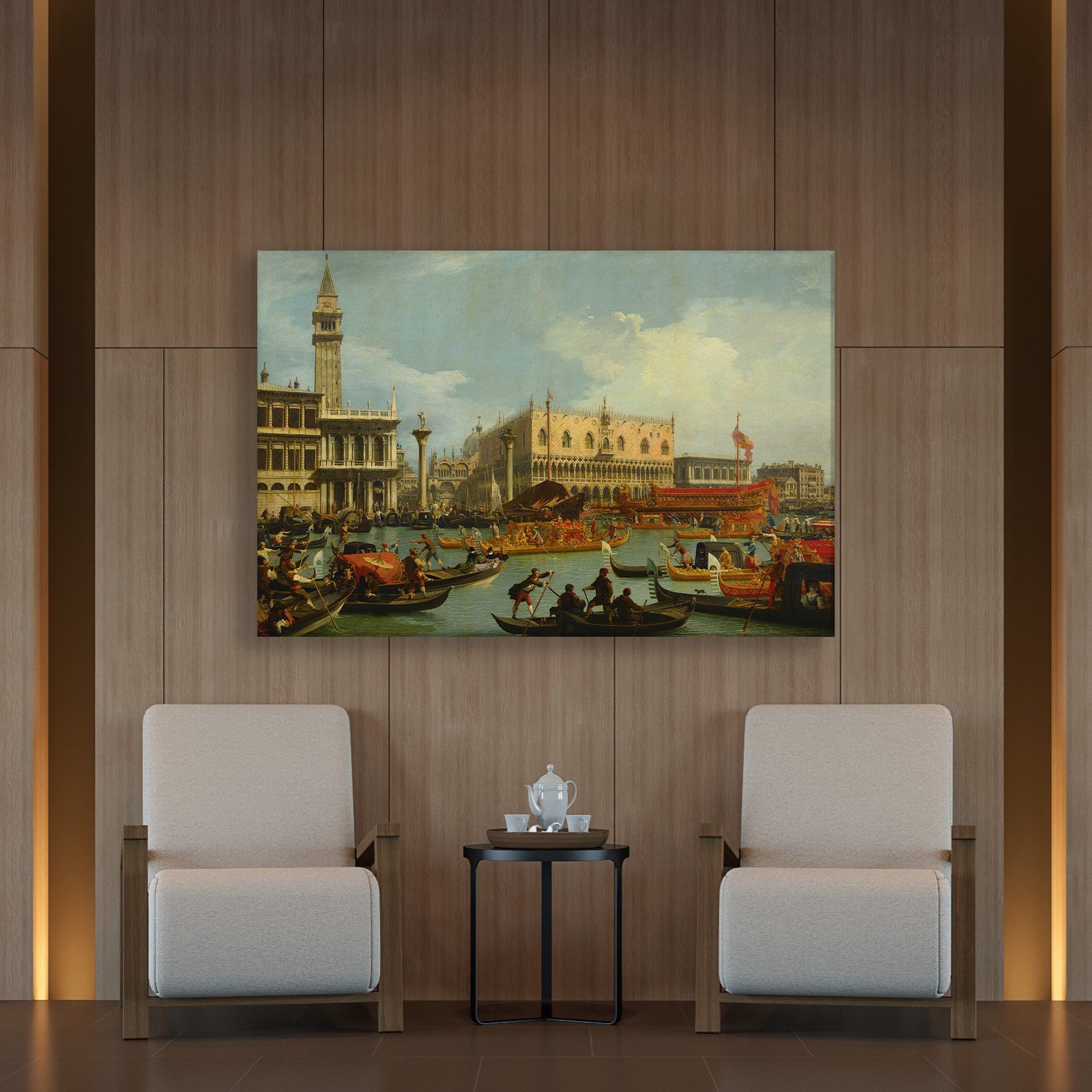 Canaletto – Venedik Bucentaur Kanvas Tablo