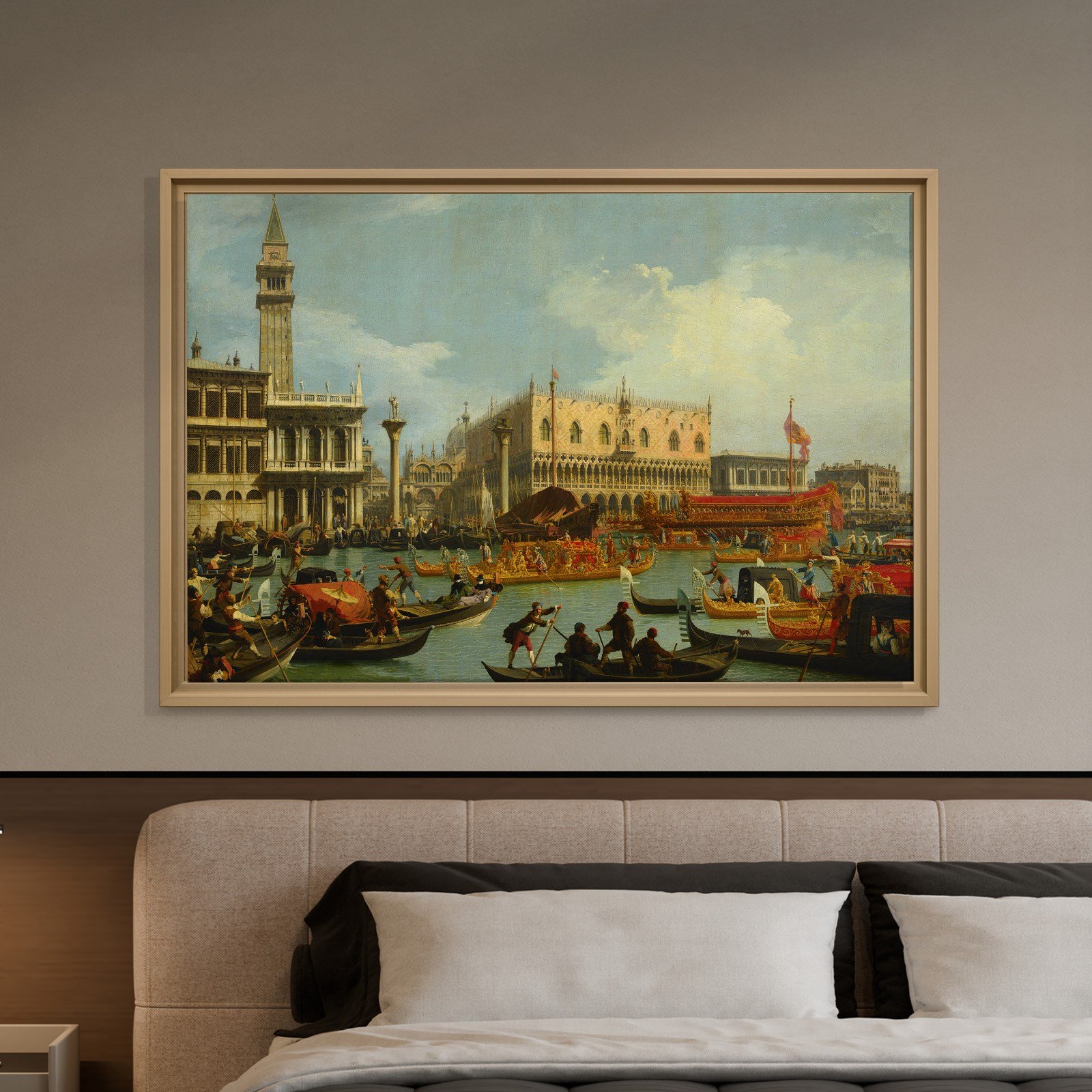 Canaletto – Venedik Bucentaur Kanvas Tablo