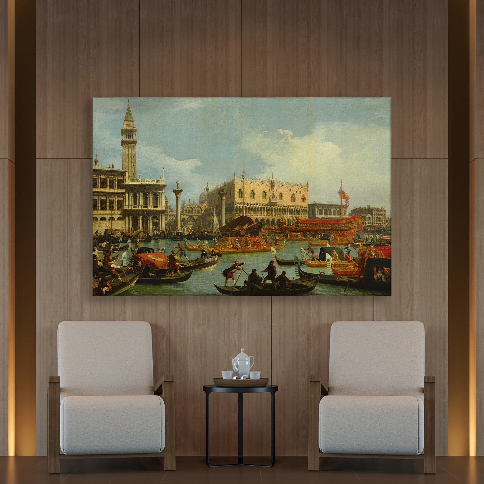 Canaletto – Venedik Bucentaur Kanvas Tablo