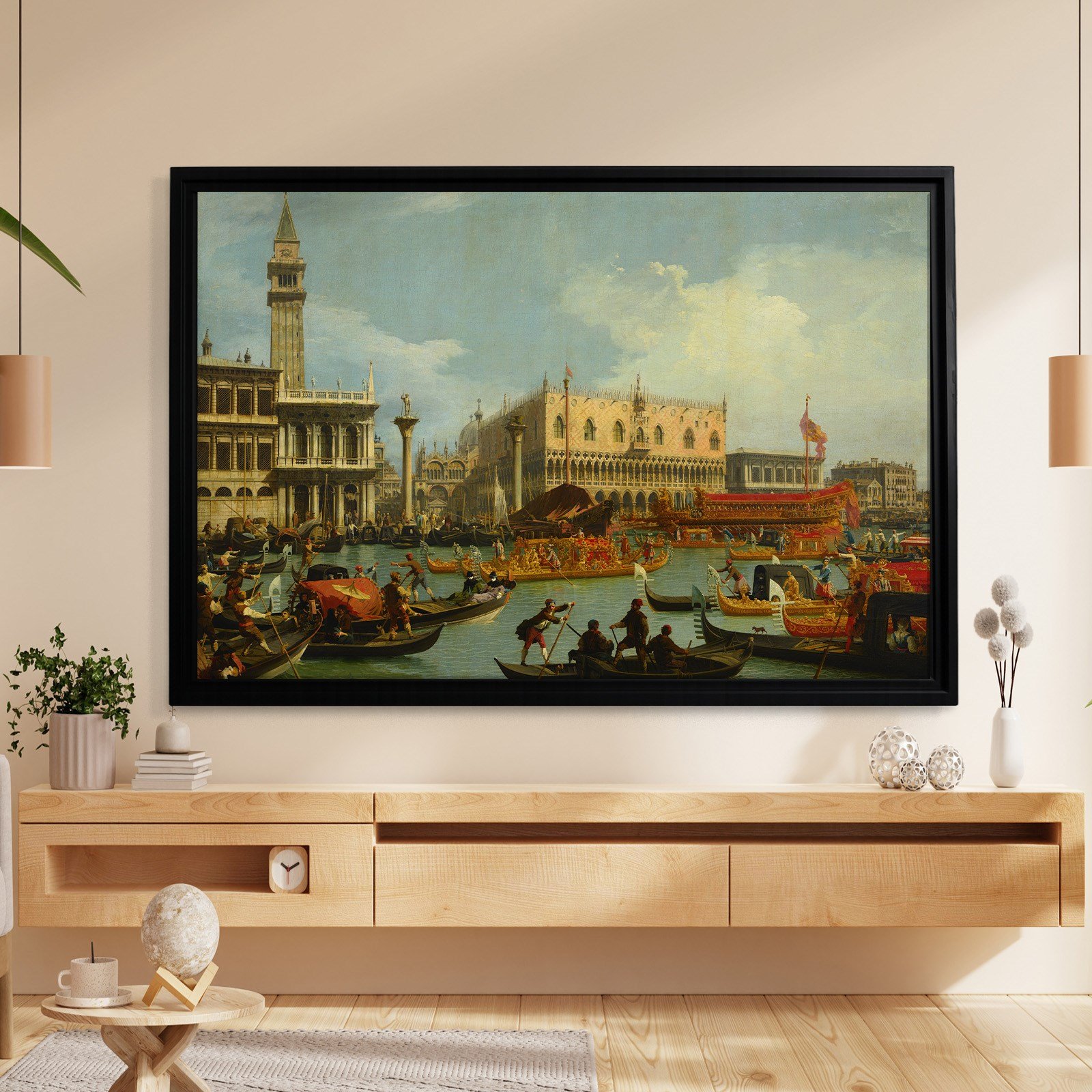 Canaletto – Venedik Bucentaur Kanvas Tablo