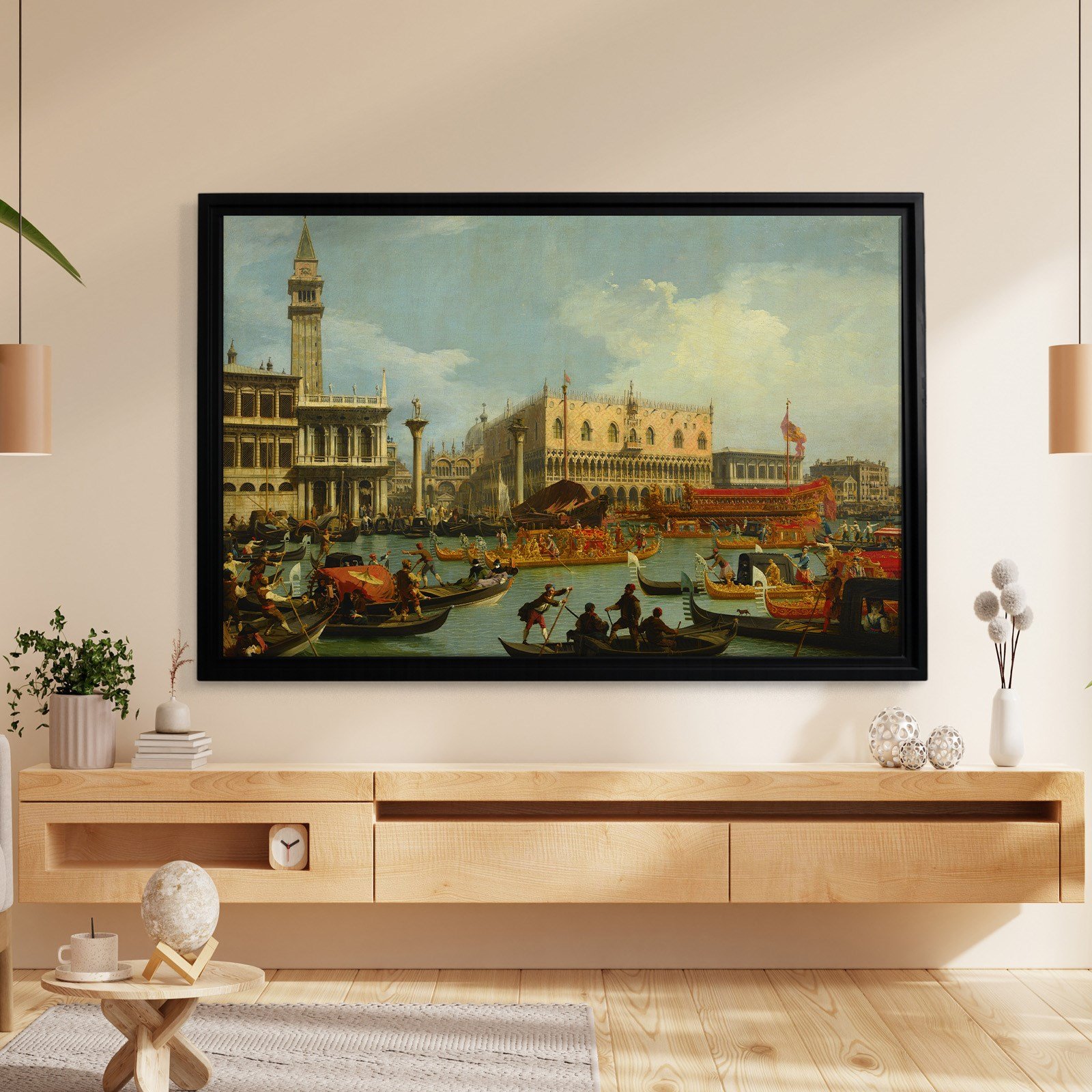 Canaletto – Venedik Bucentaur Kanvas Tablo
