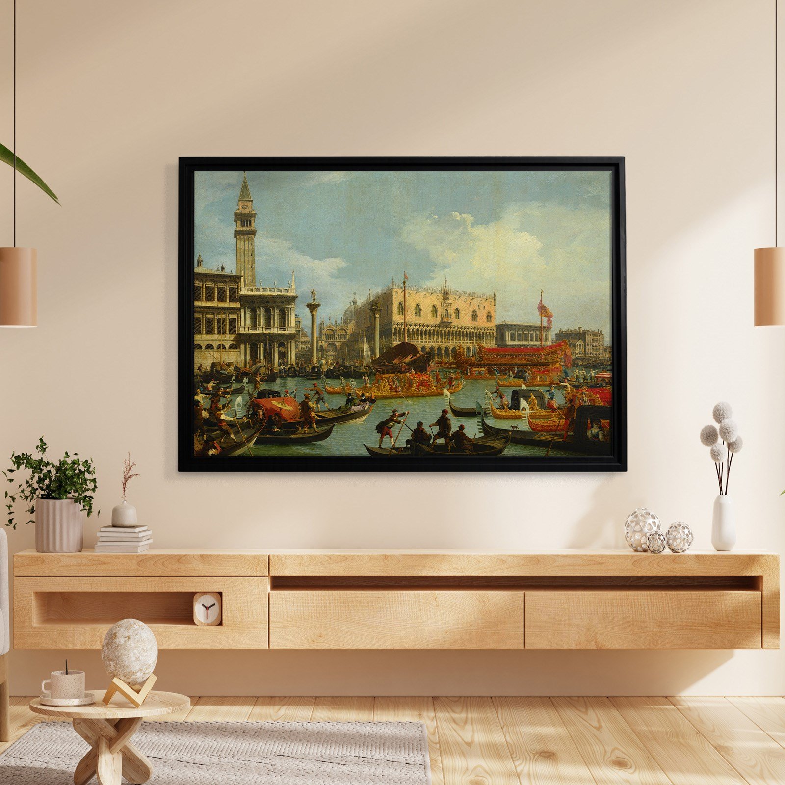 Canaletto – Venedik Bucentaur Kanvas Tablo