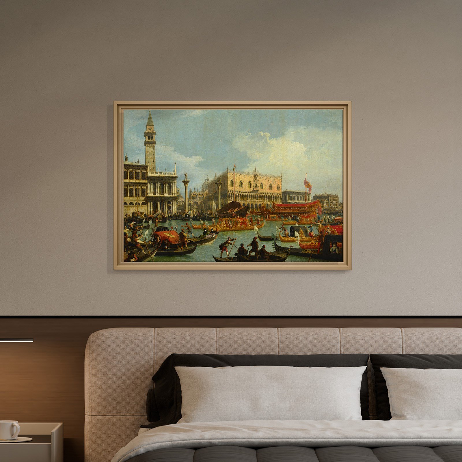 Canaletto – Venedik Bucentaur Kanvas Tablo
