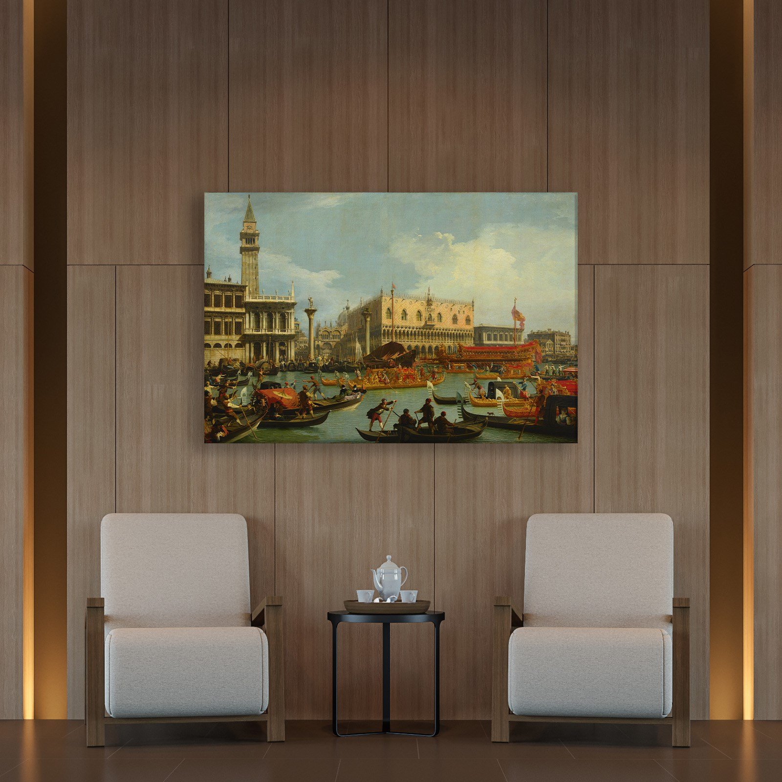 Canaletto – Venedik Bucentaur Kanvas Tablo