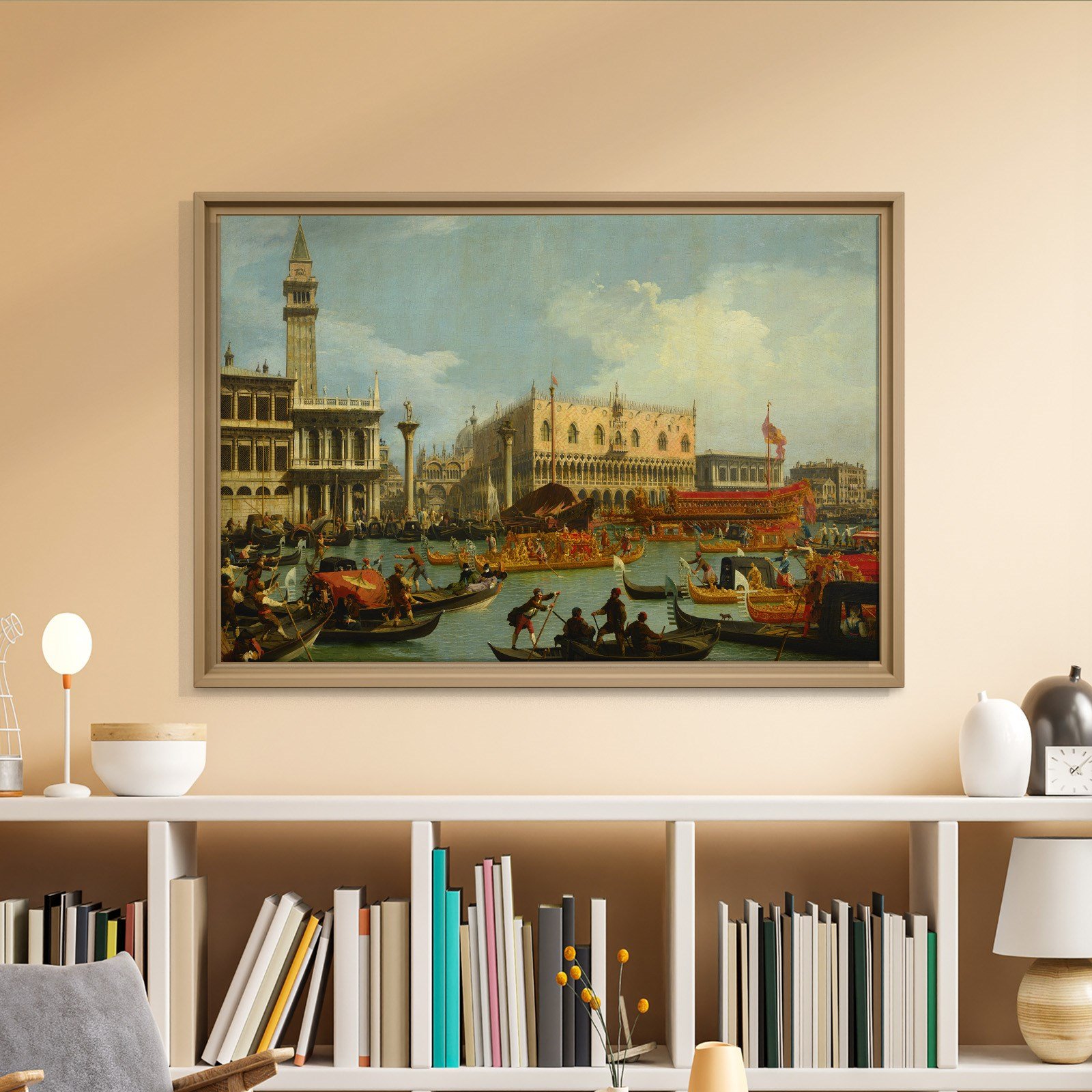 Canaletto – Venedik Bucentaur Kanvas Tablo