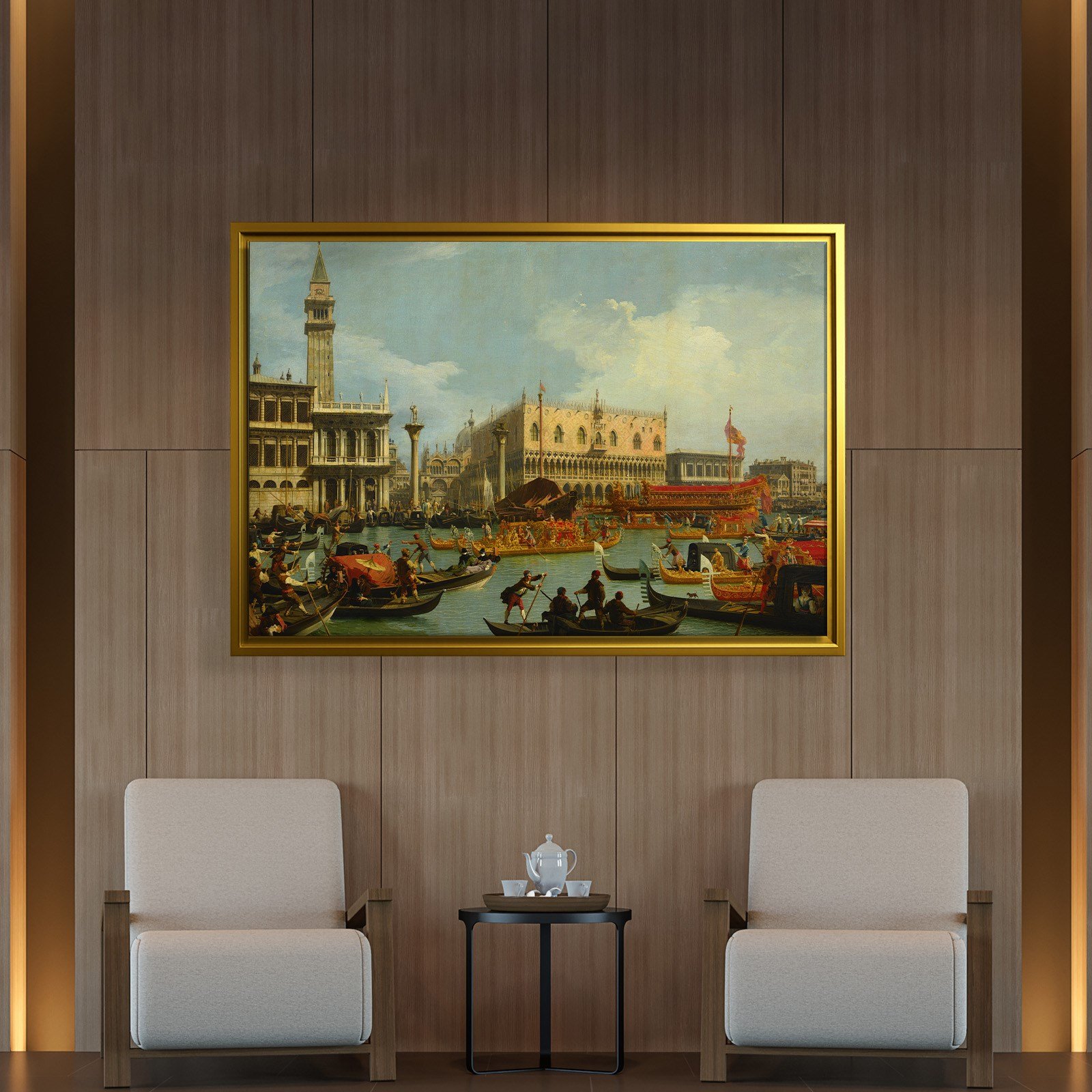 Canaletto – Venedik Bucentaur Kanvas Tablo