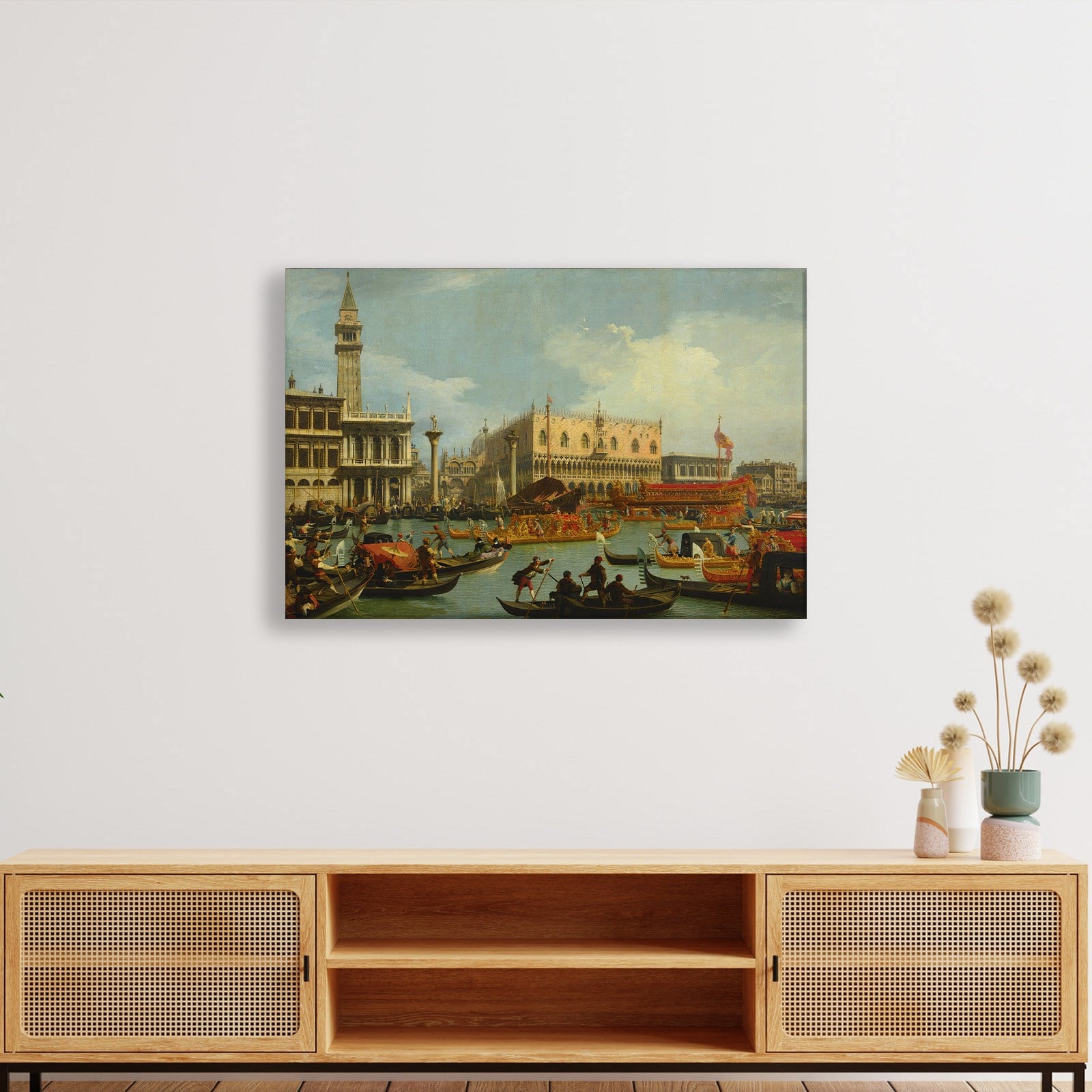 Canaletto – Venedik Bucentaur Kanvas Tablo