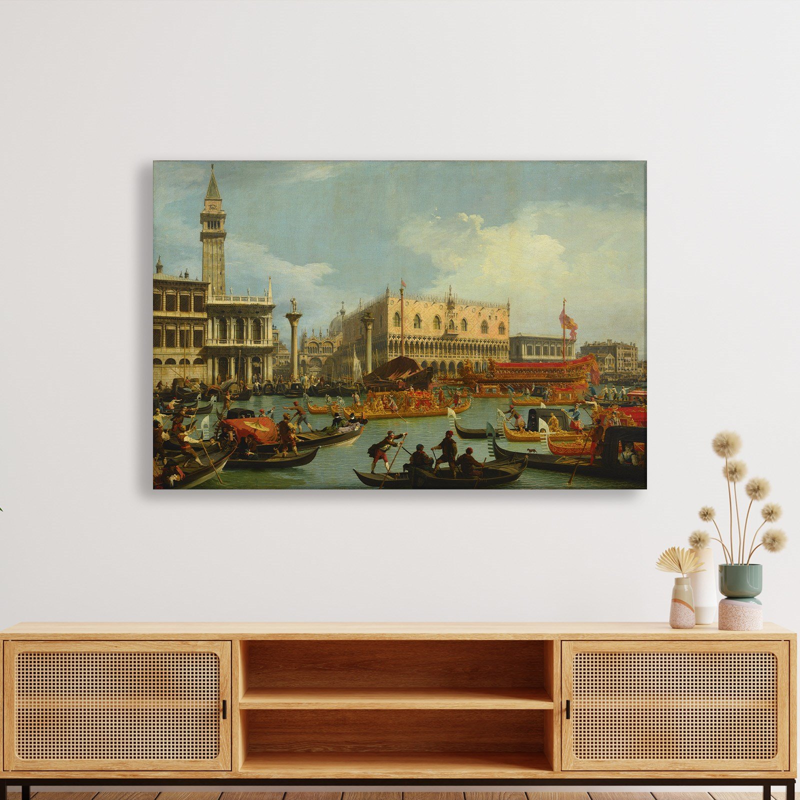 Canaletto – Venedik Bucentaur Kanvas Tablo