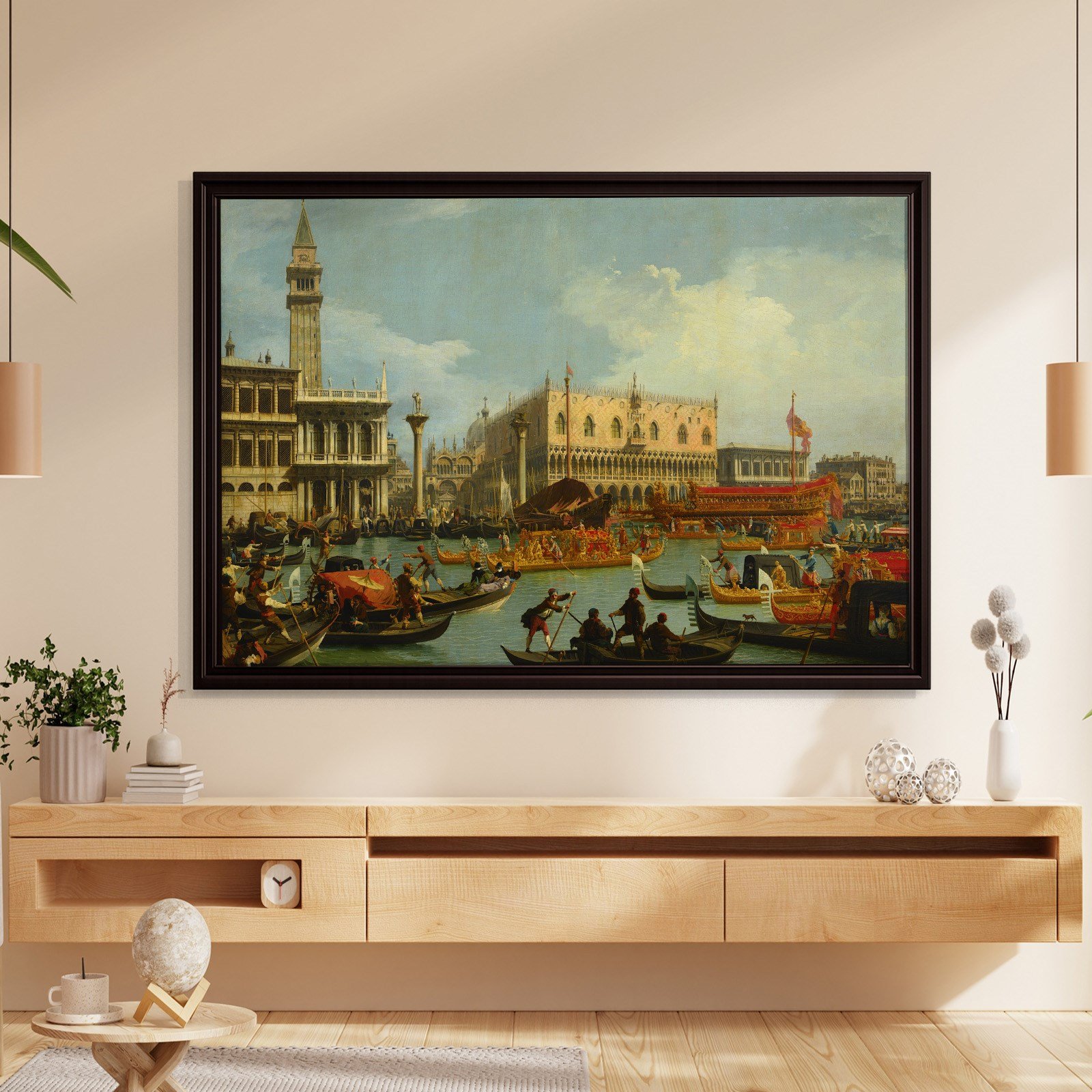 Canaletto – Venedik Bucentaur Kanvas Tablo