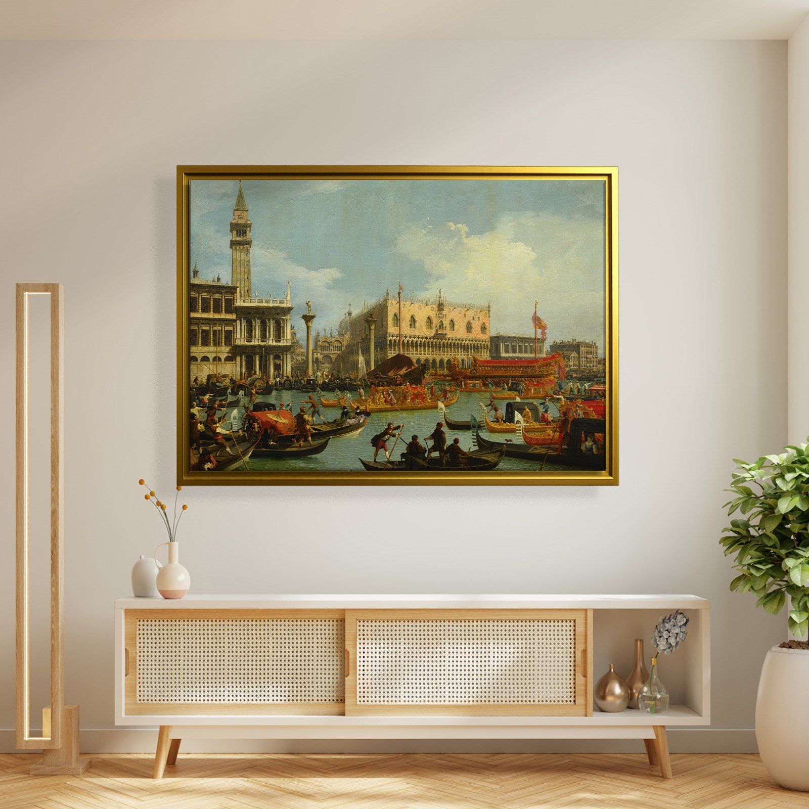 Canaletto – Venedik Bucentaur Kanvas Tablo